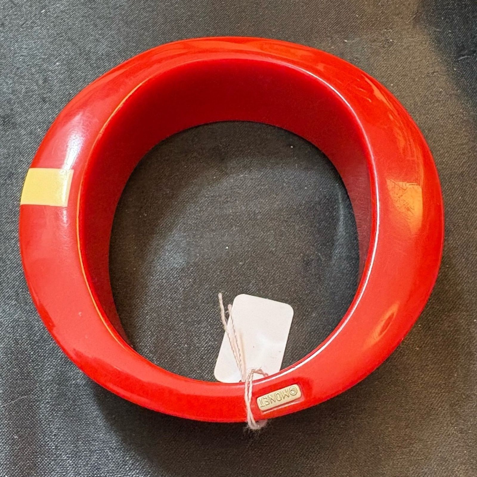 Monet Vintage RARE MONET Red 1984 bangle Size 7.25" Size ONE SIZE - 7 Thumbnail