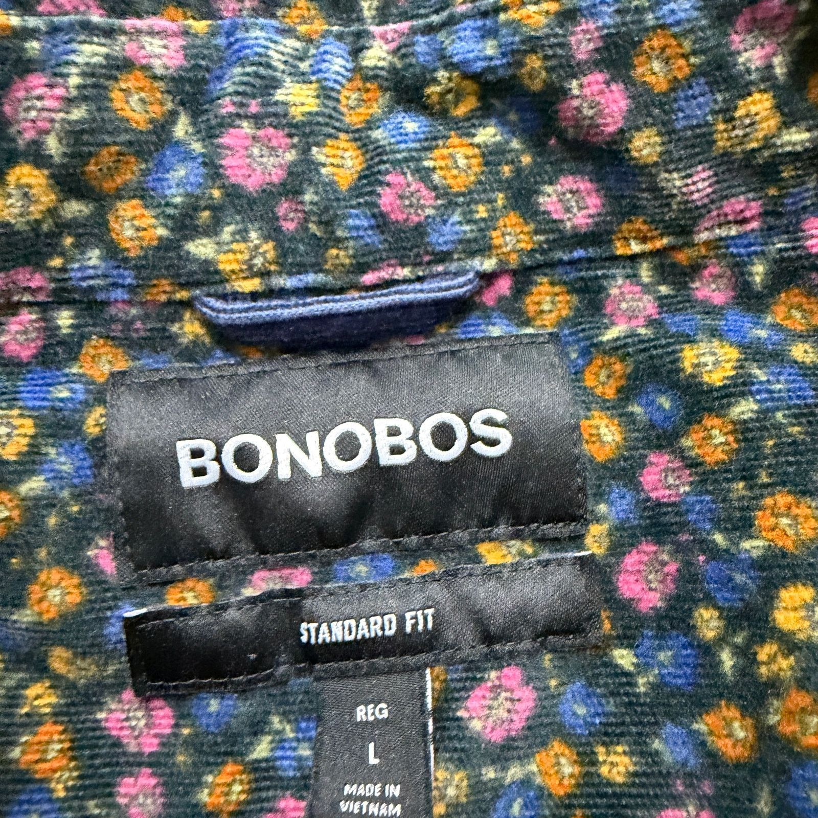 Bonobos Bonobos Everyday Corduroy Shirt Men's Large Floral Flower Size US L / EU 52-54 / 3 - 4 Thumbnail