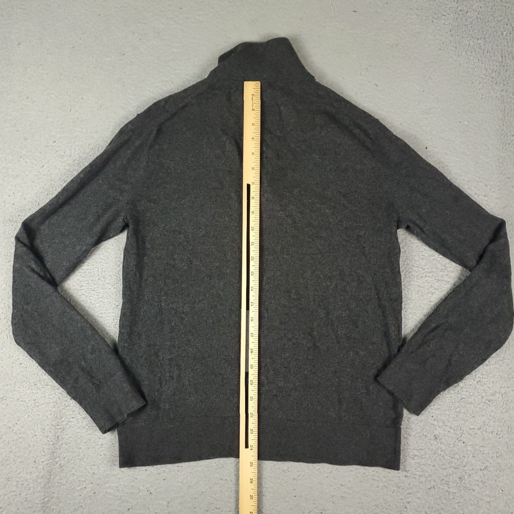 Banana Republic Banana Republic Sweater Mens Small Gray Cotton Cashmere 1/4 Zip Pullover Classic Modern Size US S / EU 44-46 / 1 - 5 Thumbnail