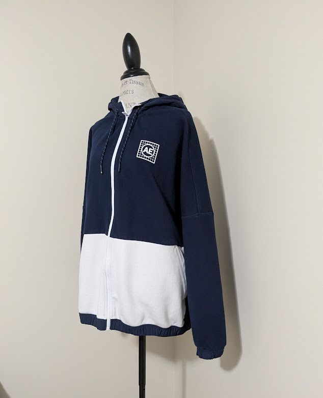 American Eagle Outfitters American Eagle classic blue & white hoodie Size US XXL / EU 58 / 5 - 1 Thumbnail