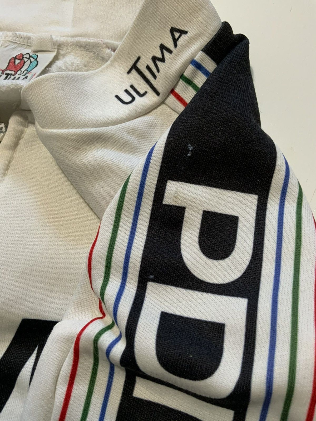 Vintage Vintage 80s 90s Ultima PDM Cycling Team Italy 1/4 Zip Jersey Size US L / EU 52-54 / 3 - 9 Thumbnail