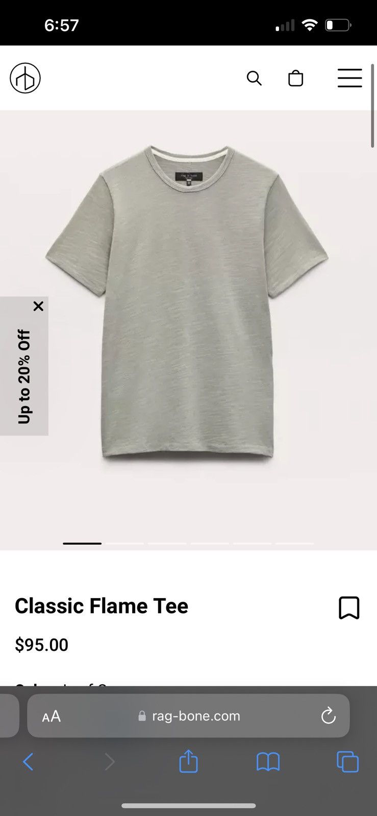 Rag & Bone Rag and Bone Tee Shirt Size US S / EU 44-46 / 1 - 6 Thumbnail