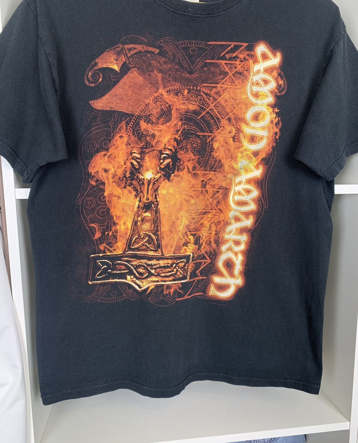 Band Tees 2009 Amon Amarth Metal Band Faded T-Shirt Size US L / EU 52-54 / 3 - 3 Thumbnail