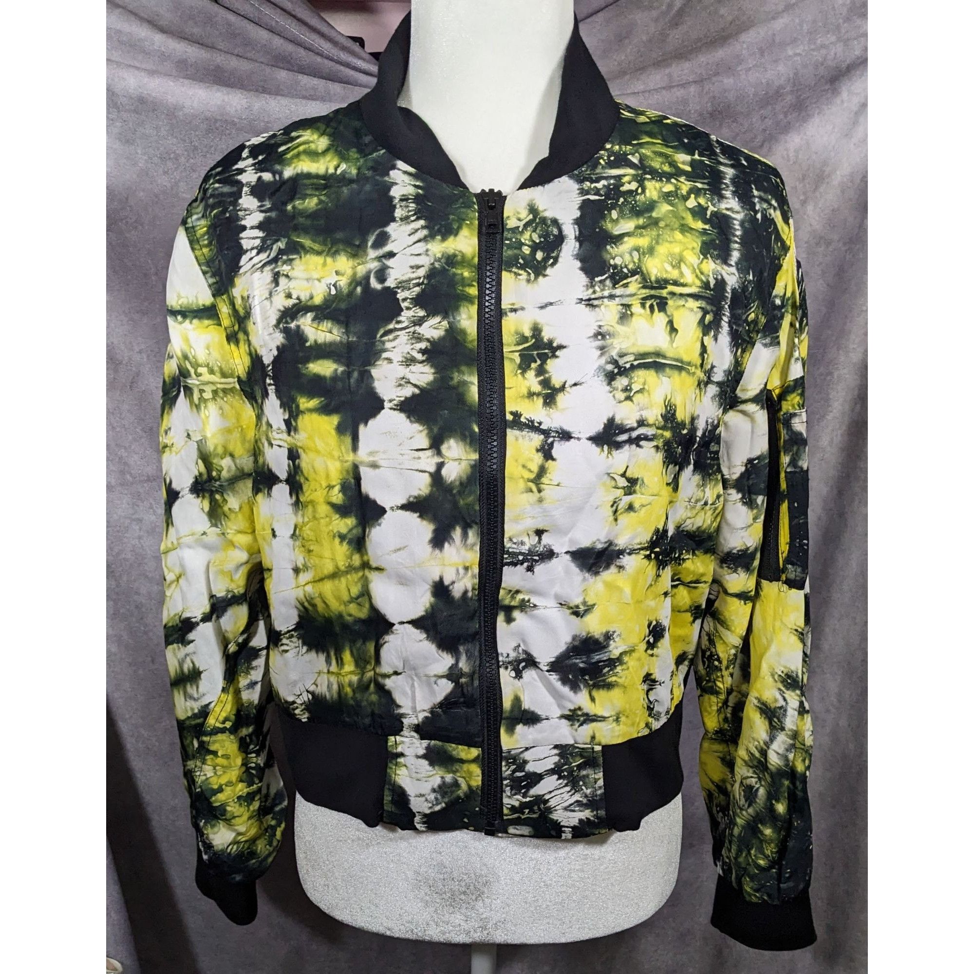KTZ KTZ Tie Dye Black Yellow And White Lightweight Jacket Size S Size S / US 4 / IT 40 - 7 Thumbnail