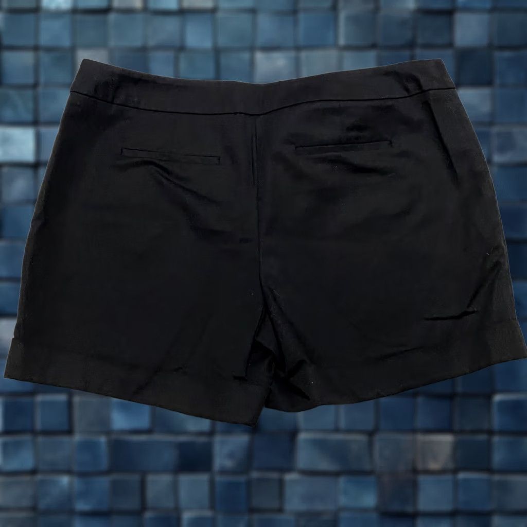 Apt. 9 Apt. 9 Womens Shorts Black Chino Pockets Inseam 4" Torie Mid Rise Regular Size 12 Size 34" / US 12 / IT 48 - 1 Thumbnail