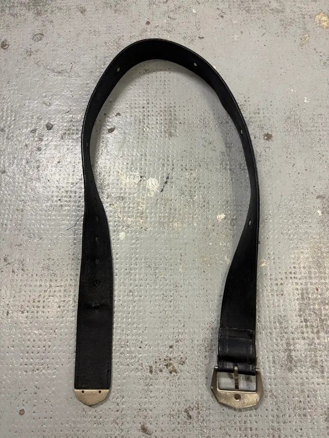 Versace 2000s Versace Black Studded Leather Belt Size ONE SIZE - 6 Thumbnail