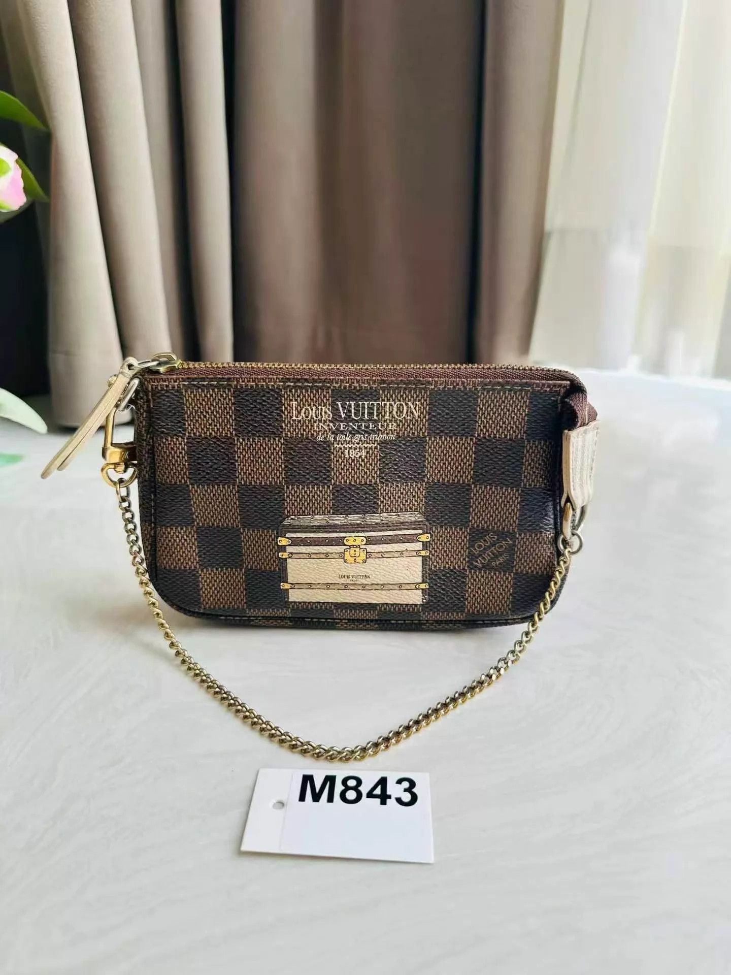 Louis Vuitton LV Doodle Mini Brown Checkerboard Pochette Size ONE SIZE - 2 Thumbnail