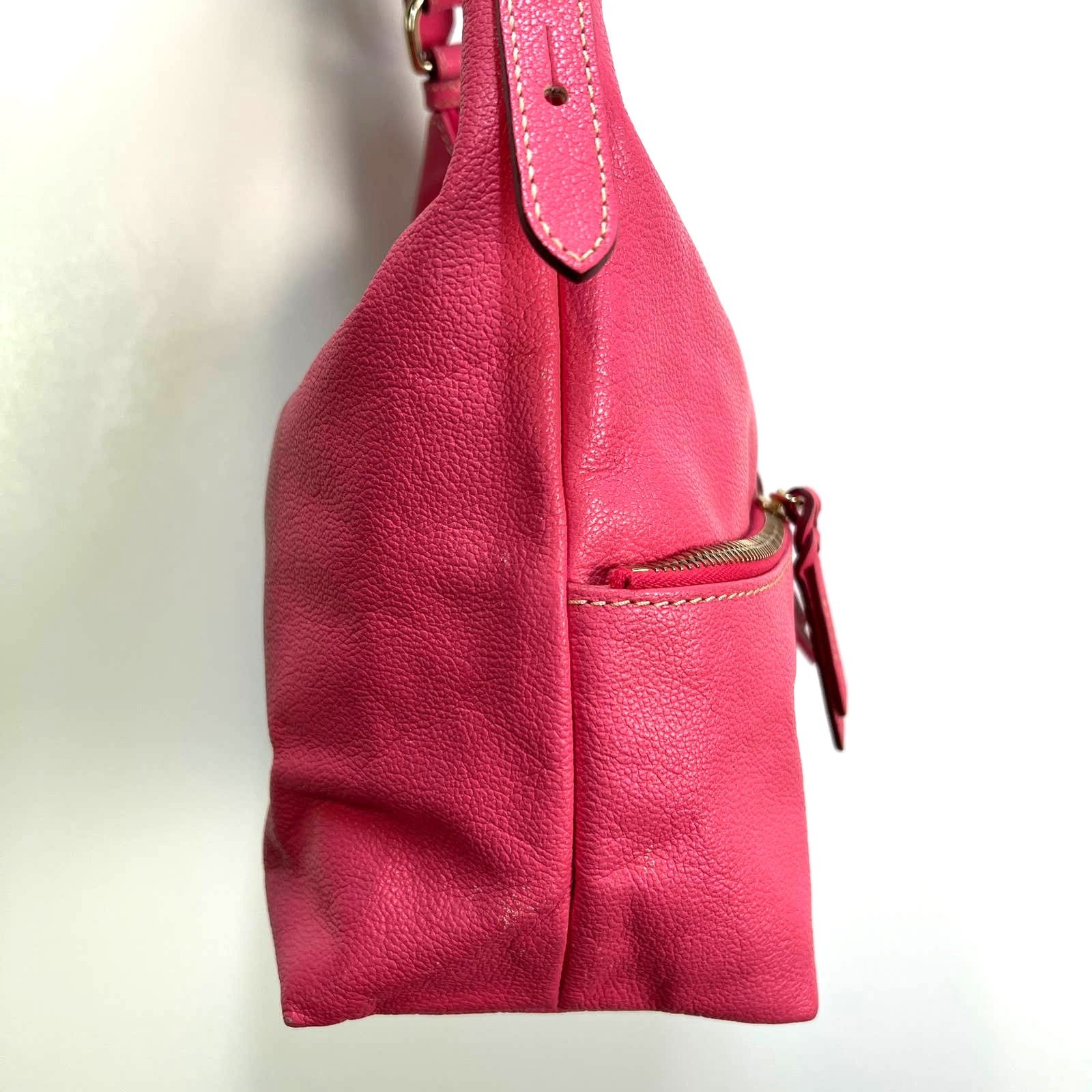 Dooney & Bourke Dooney and Bourke Dillen Zipper Pocket Small Hobo Bag Pink Size ONE SIZE - 8 Thumbnail