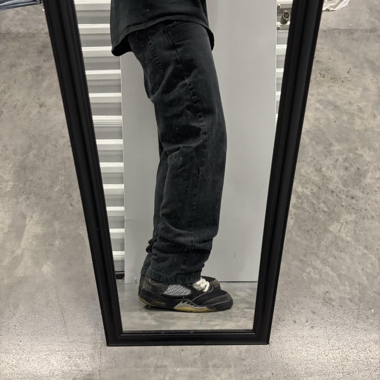 Japanese Brand × Vintage Crazy Vintage Y2K/2000s Grunge Faded Black Denim Jeans! Size US 30 / EU 46 - 2 Thumbnail