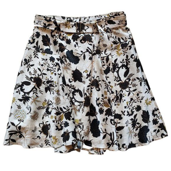 A.L.C. A.L.C. textured silk floral belted skirt 0 XS Size 26" / US 2 / IT 38 - 2 Thumbnail