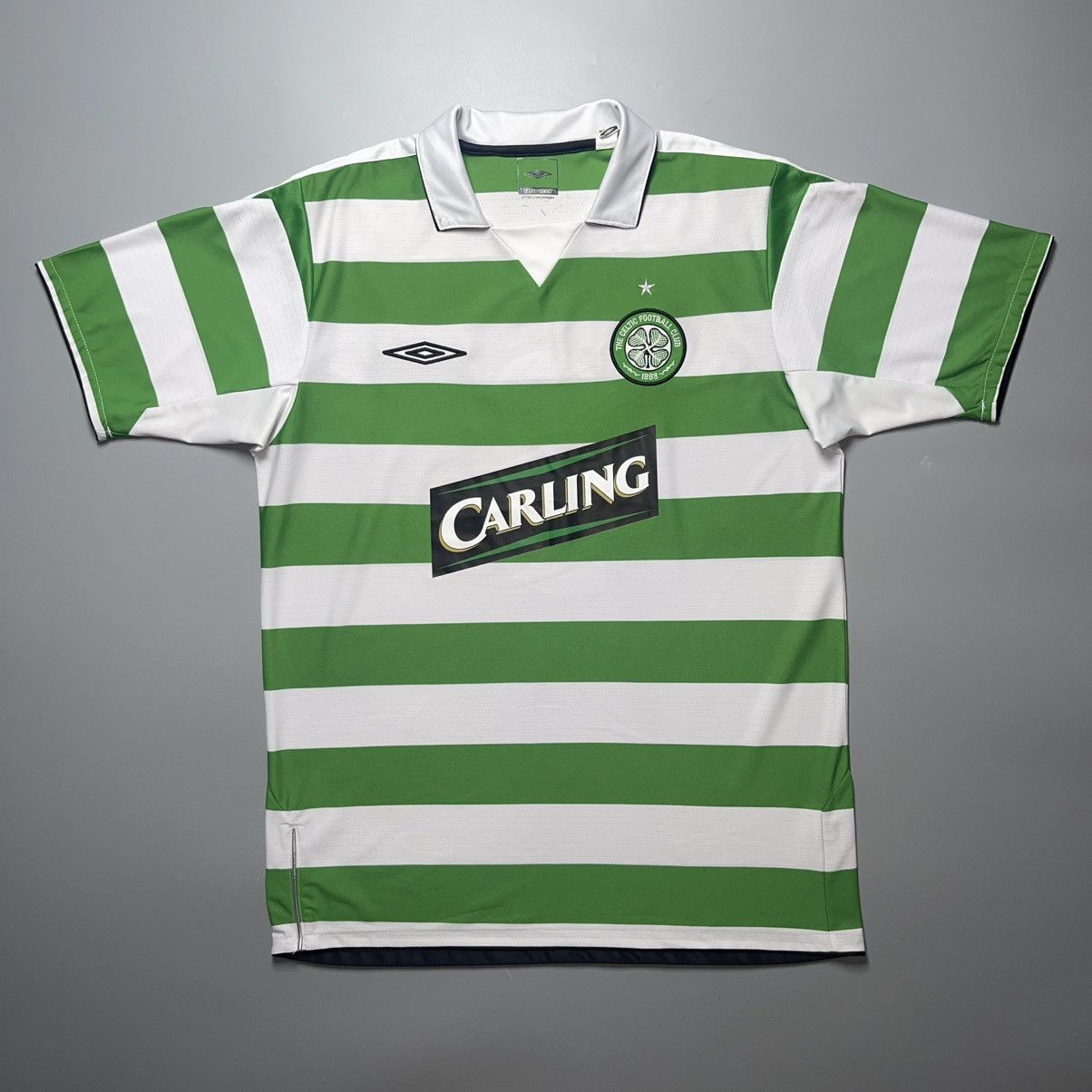 Umbro CELTIC UMBRO 2004/2005 FOOTBALL HOME JERSEY #9 SUTTON Size US L / EU 52-54 / 3 - 2 Thumbnail