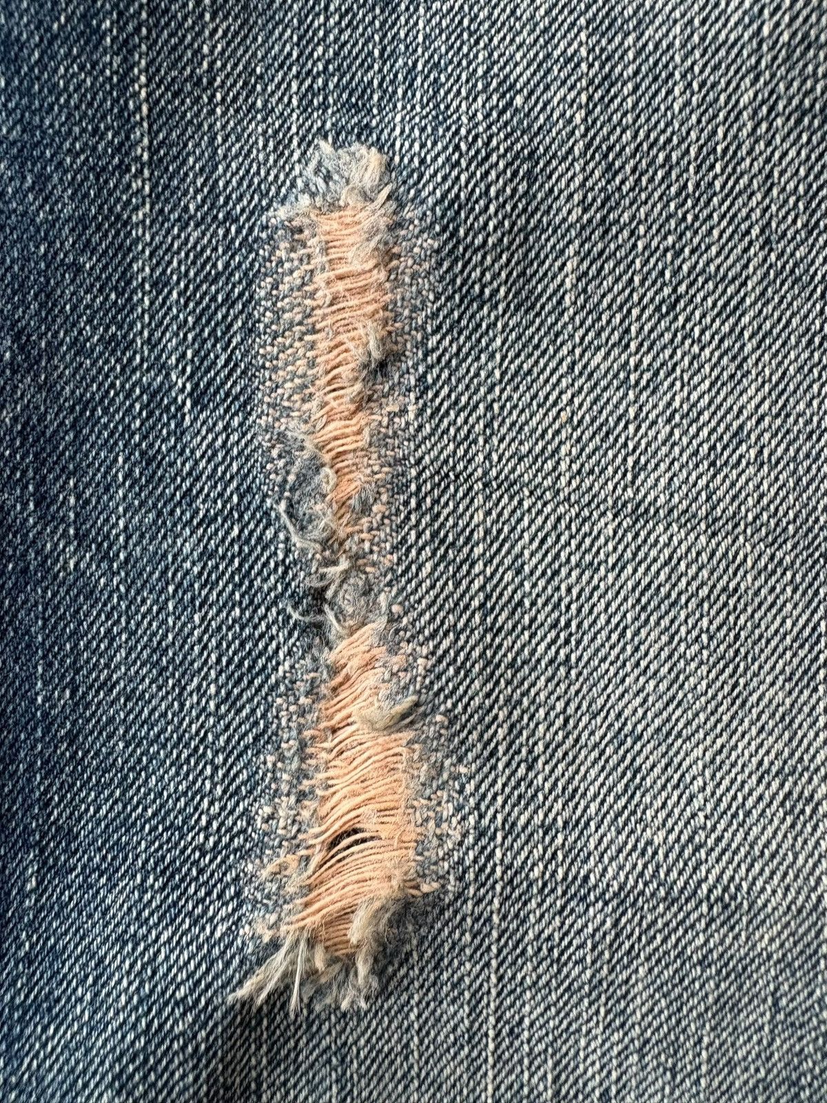 Edwin Vintage Edwin 503 Rusty Wash Distressed Flare Jeans Size 33" - 3 Thumbnail