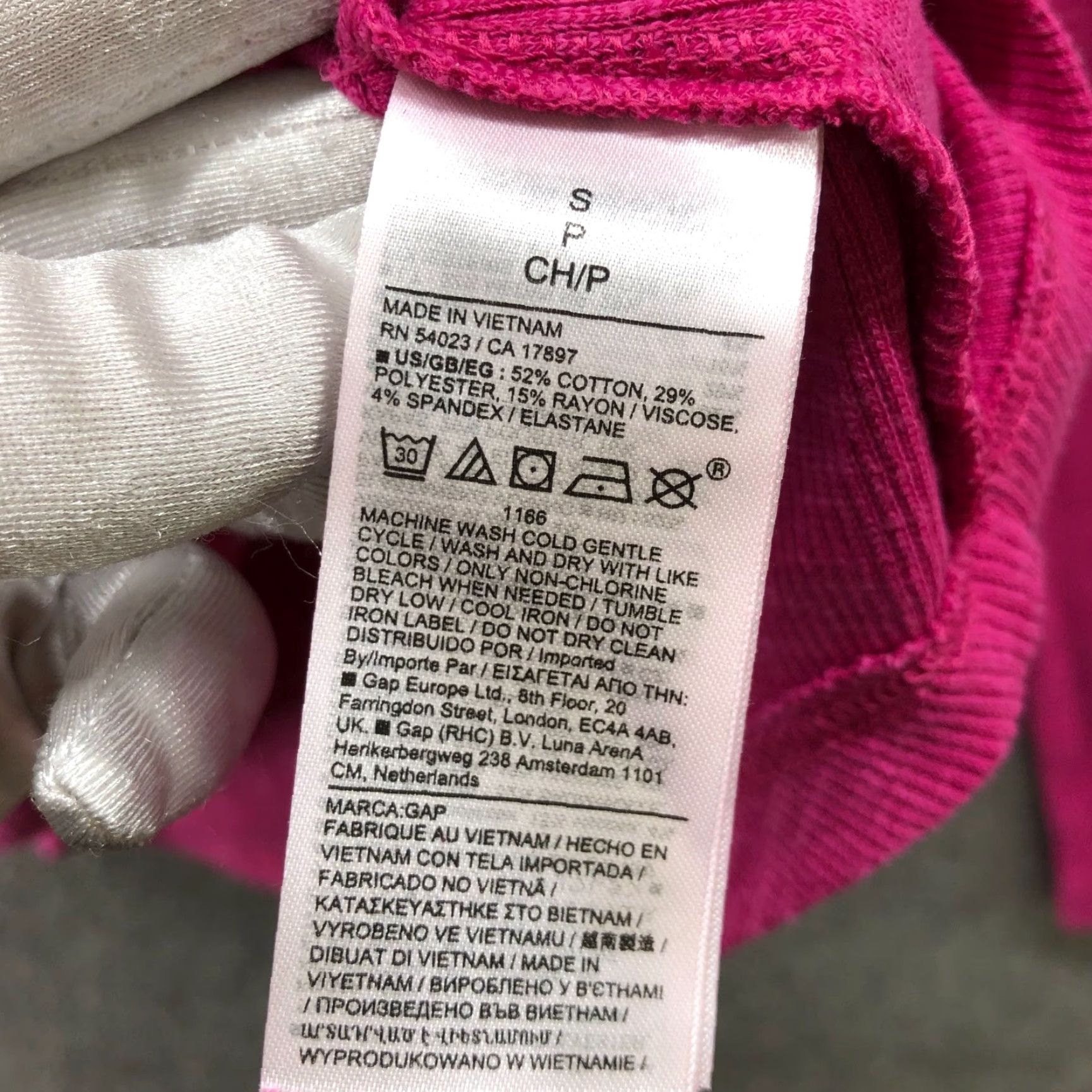 Gap Gap Essential Rib Turtleneck T Shirt Womens S Pink Long Sleeve Cotton Stretch Size S / US 4 / IT 40 - 4 Thumbnail