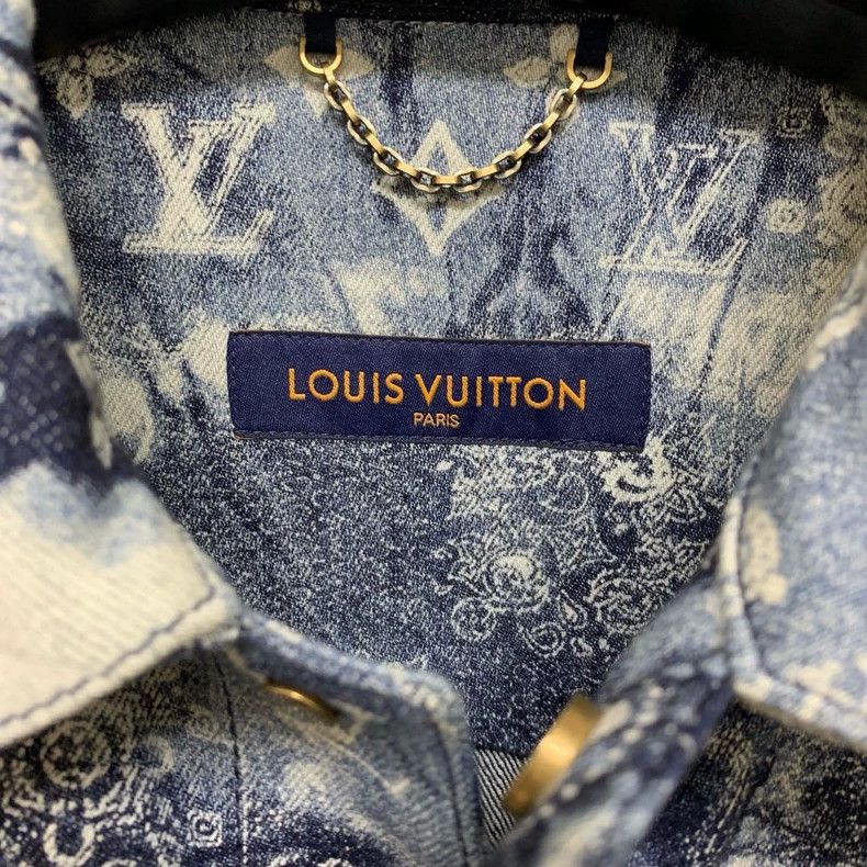 Louis Vuitton Louis Vuitton Cashew flower tie-dyed denim short-sleeved s Size US XS / EU 42 / 0 - 2 Thumbnail