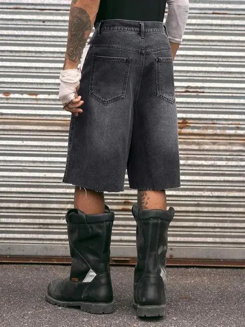 Japanese Brand × Vintage Y2K Vintage WASHED distressed jorts shorts Size US 33 - 3 Thumbnail