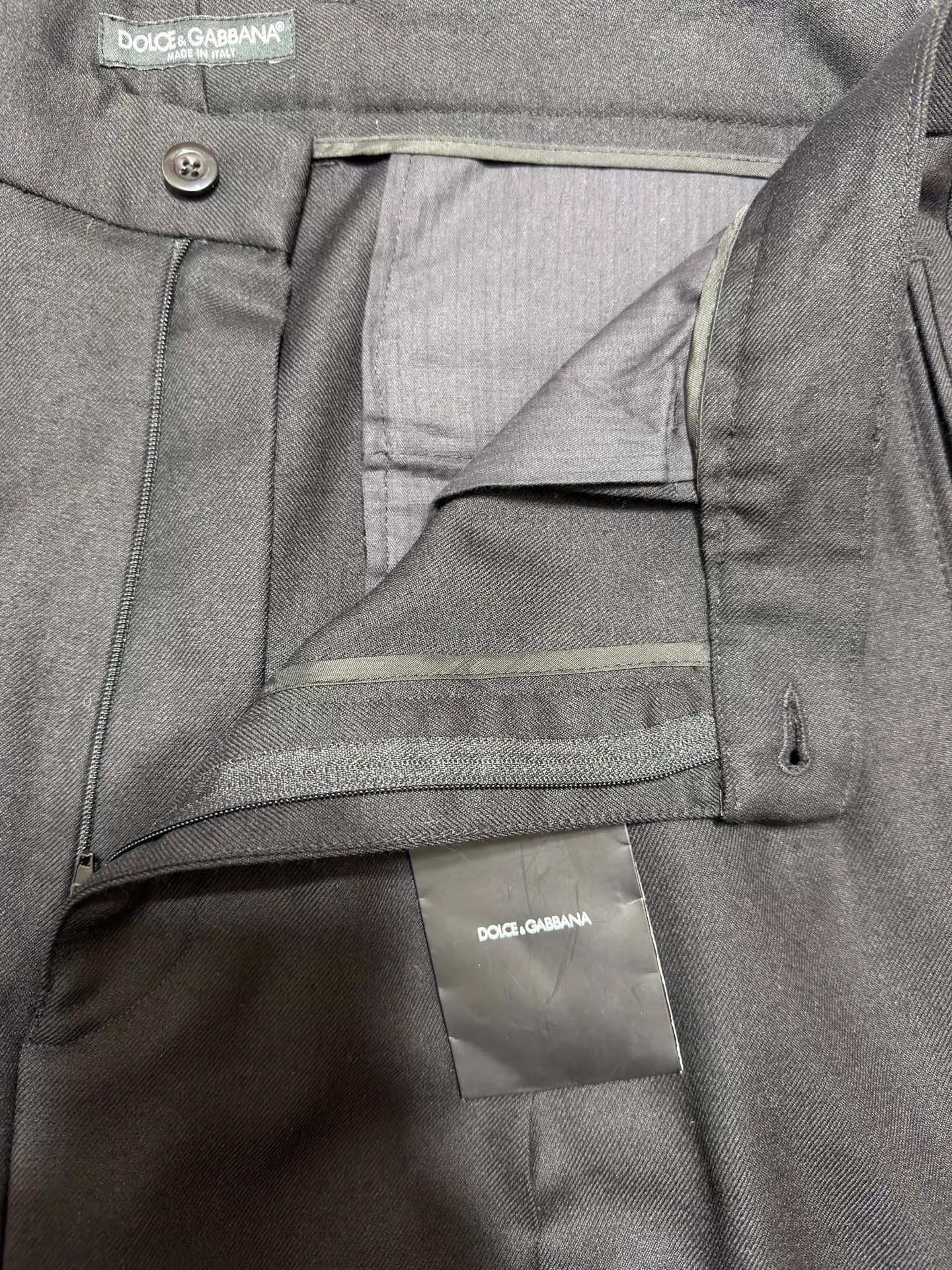 Dolce & Gabbana DG Wool High-Waist Slim Trousers 46/50 New with Tags Size US 34 / EU 50 - 5 Thumbnail
