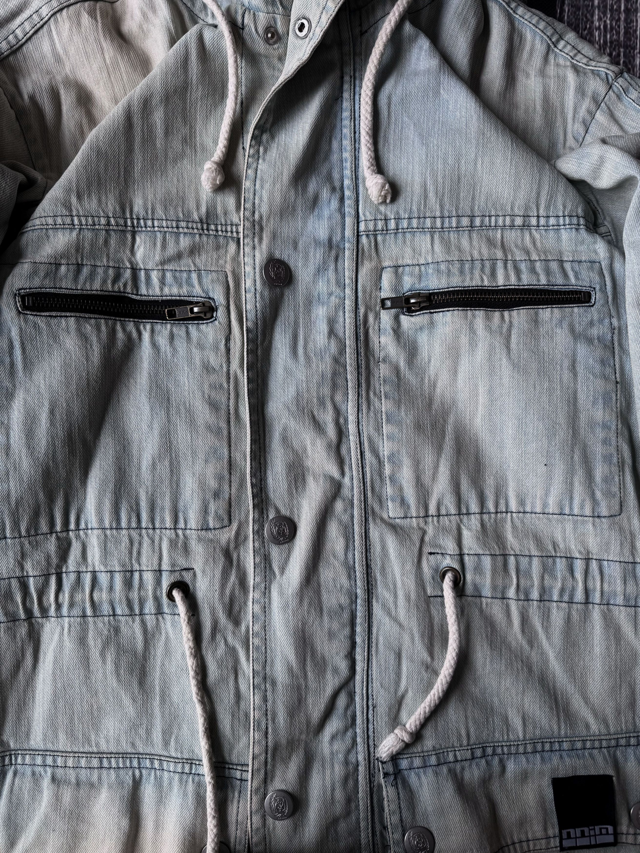 Vintage Sherpa Lined Hooded Jacket Beige Workwear Y2K Utility Coat Size US M / EU 48-50 / 2 - 3 Thumbnail