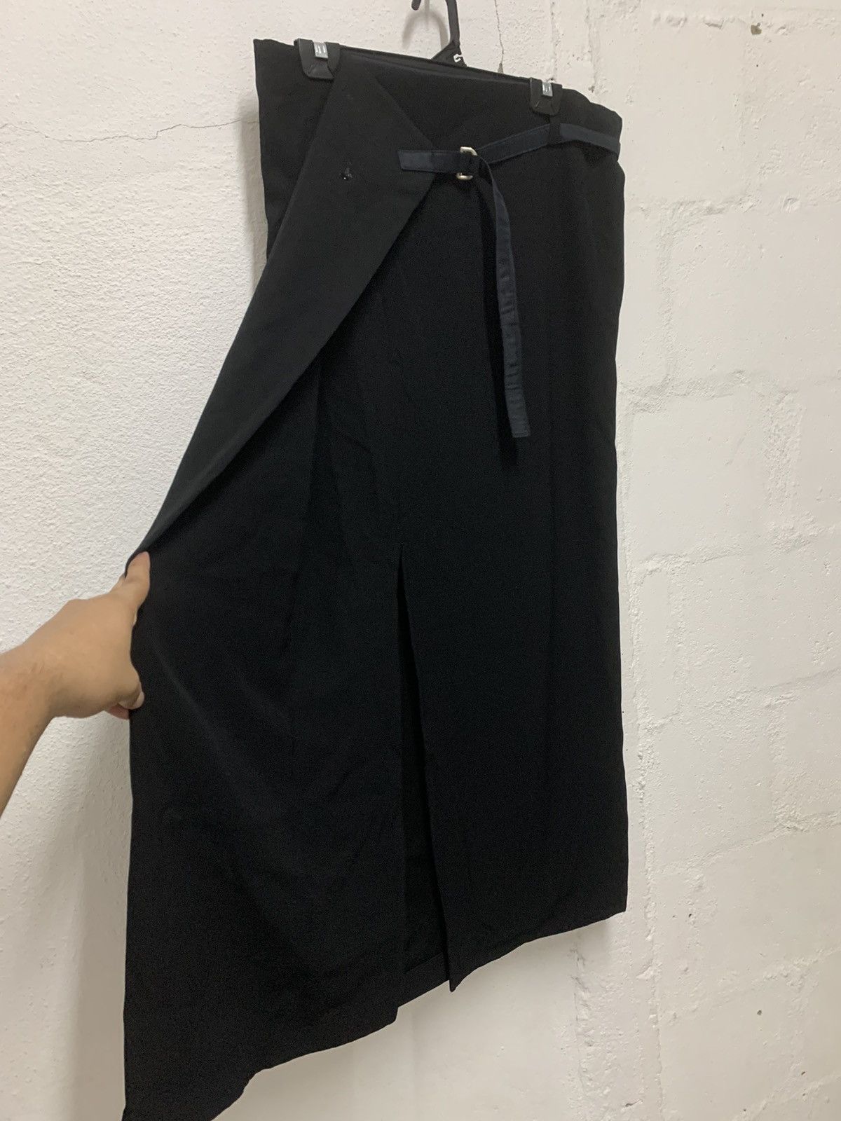 Yohji Yamamoto Y's Yohji Yamamoto Black Maxi Skirt Size 38" / US 16 / IT 52 - 1 Thumbnail