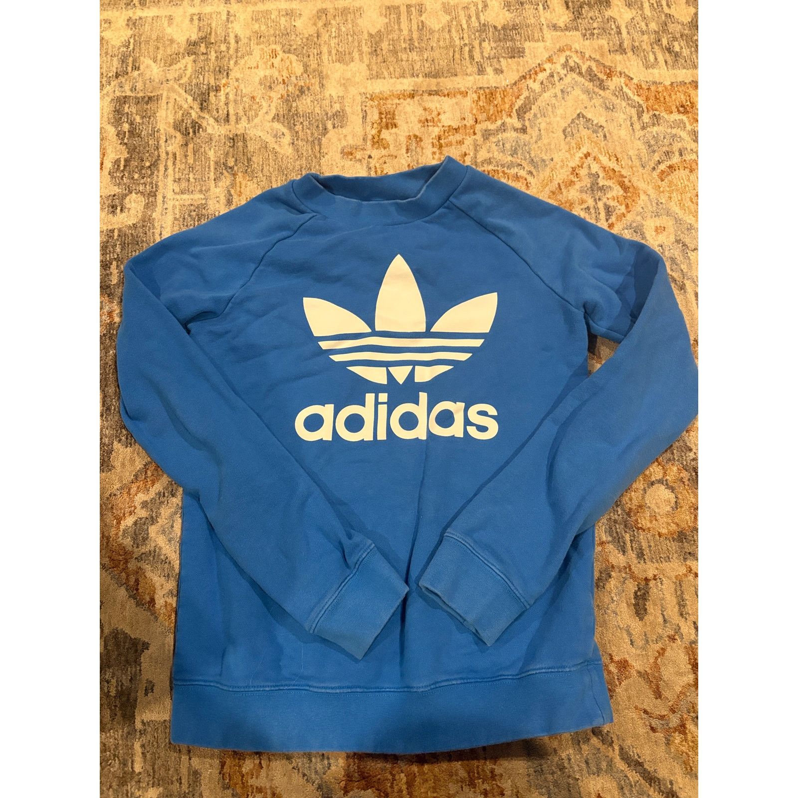 Adidas Adidas Originals Blue Sweatshirt Women’s XS Crew Pullover Size XS / US 0-2 / IT 36-38 - 3 Thumbnail