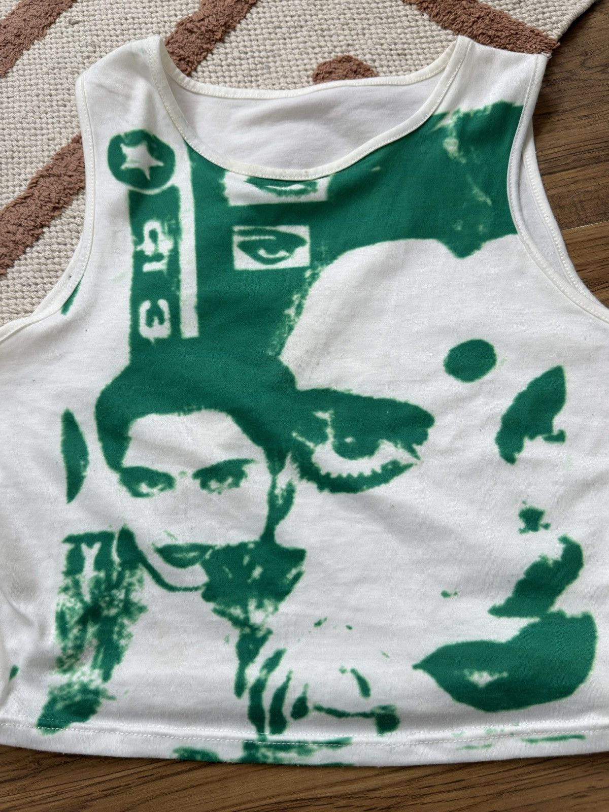 Japanese Brand × Vintage FACE PRINTE LIKE STUSSY TANK TOP Size L / US 10 / IT 46 - 2 Thumbnail