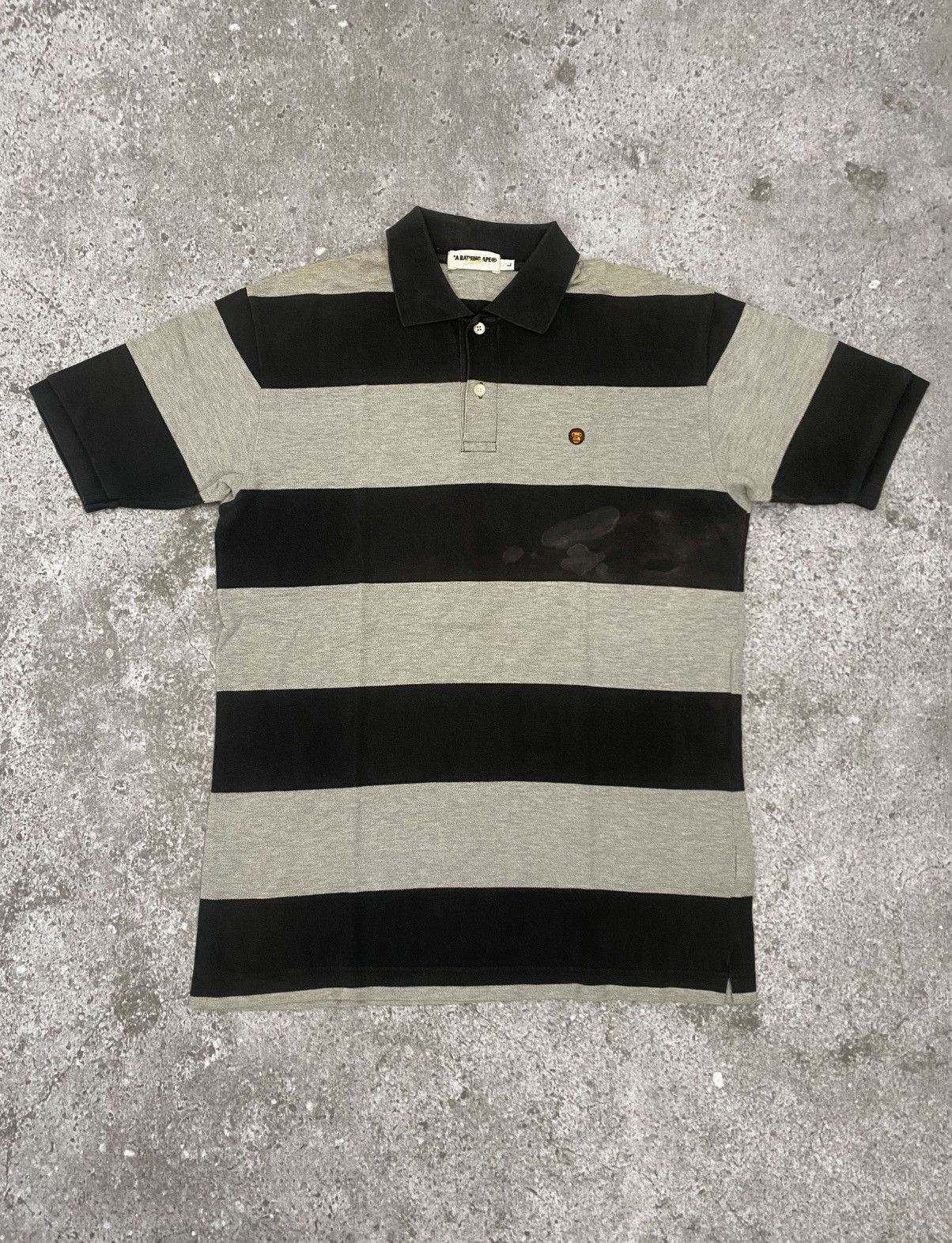 Bape A bathing ape striped polo shirt Size US L / EU 52-54 / 3 - 1 Thumbnail