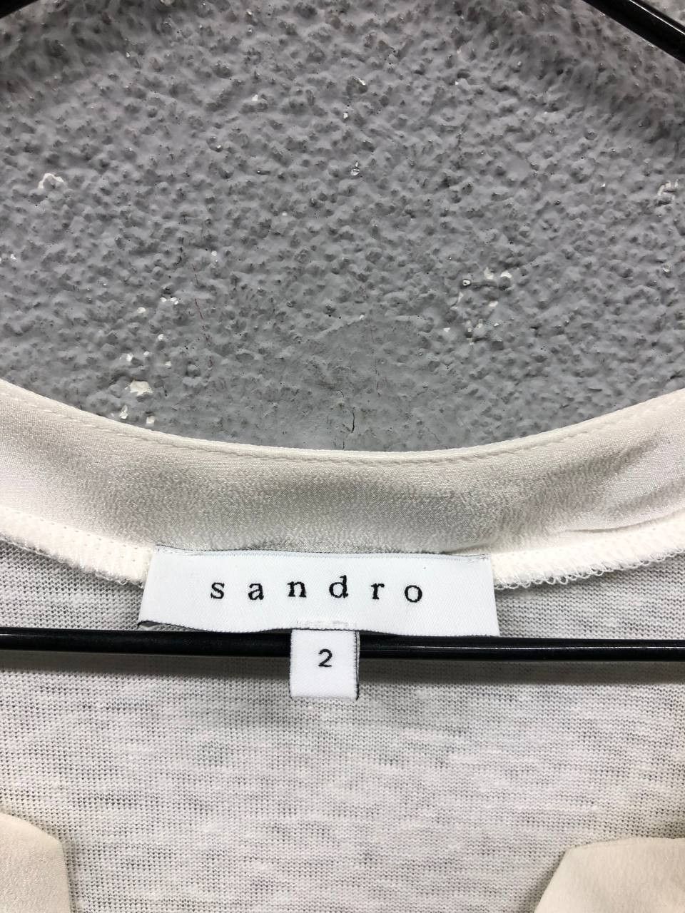 Sandro Sandro womens 100%silk / 100%linen blouse size 2 / Small Size XS / US 0-2 / IT 36-38 - 6 Thumbnail
