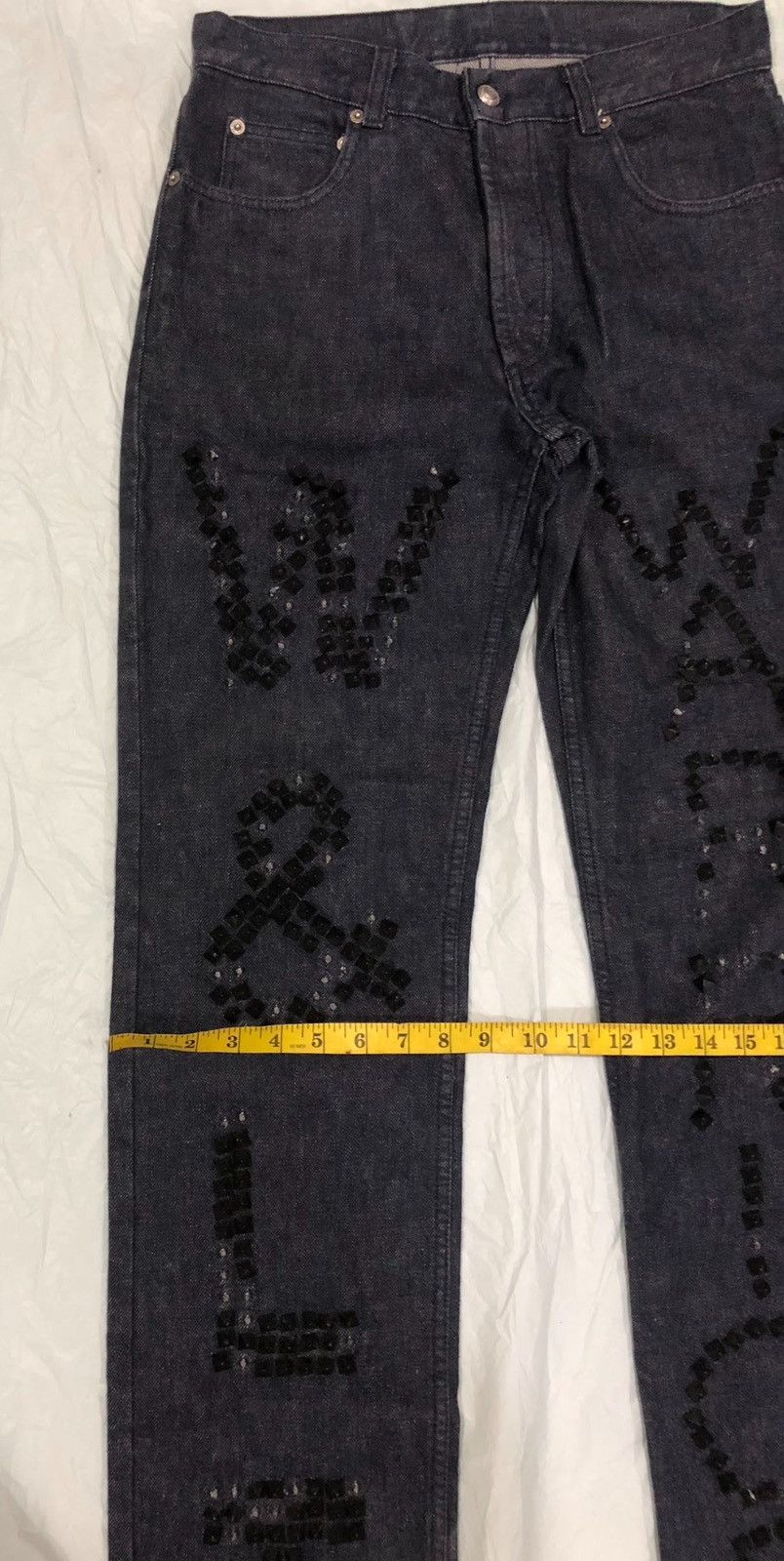 Walter Van Beirendonck ▶️ W&LT /Walter Van Beirendonck Aw97 Studded Jeans Size US 30 / EU 46 - 20 Thumbnail