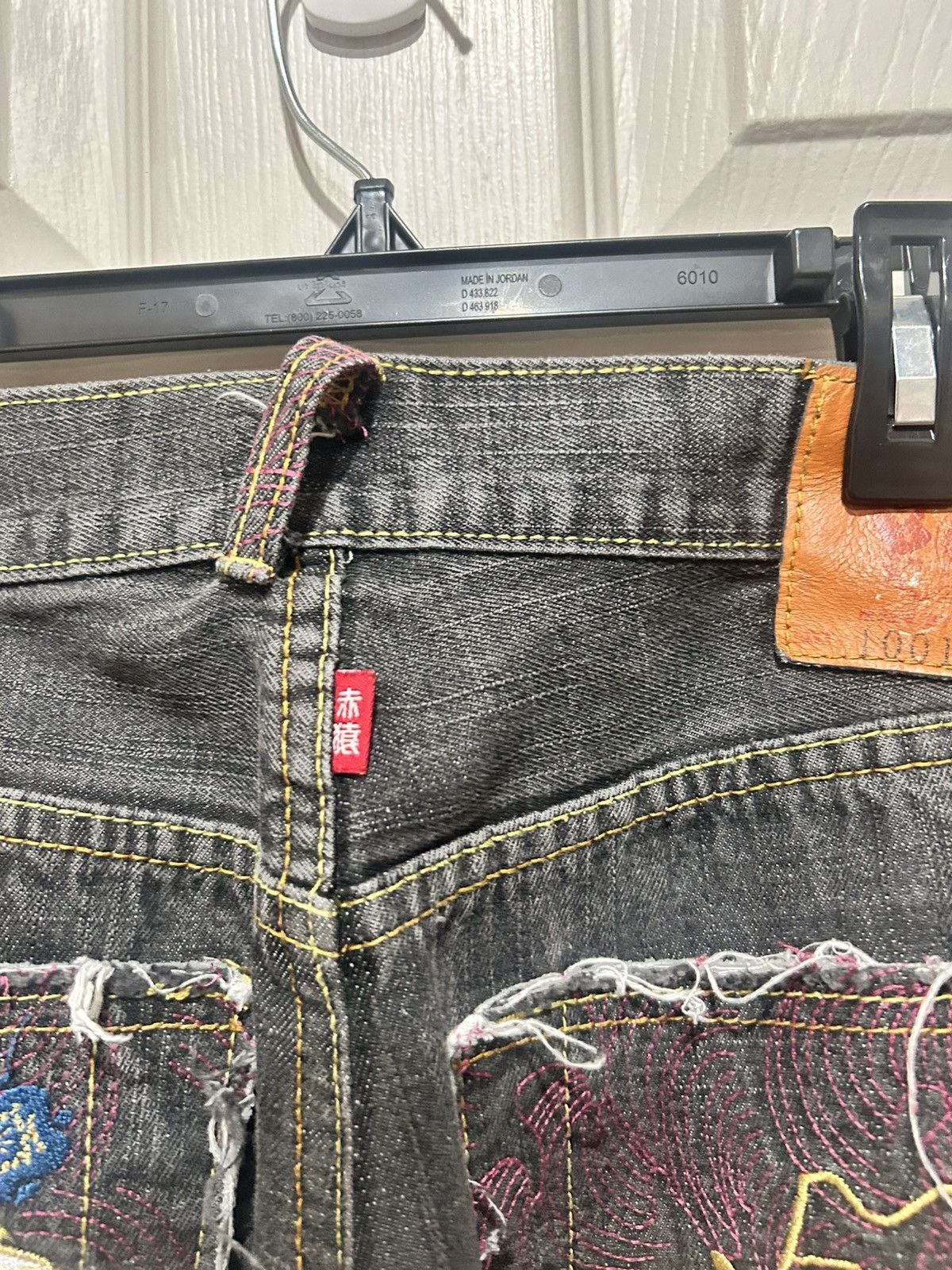 Japanese Brand Vintage Japanese Washed Denim Ed Hardy Styled Size US 33 - 6 Thumbnail