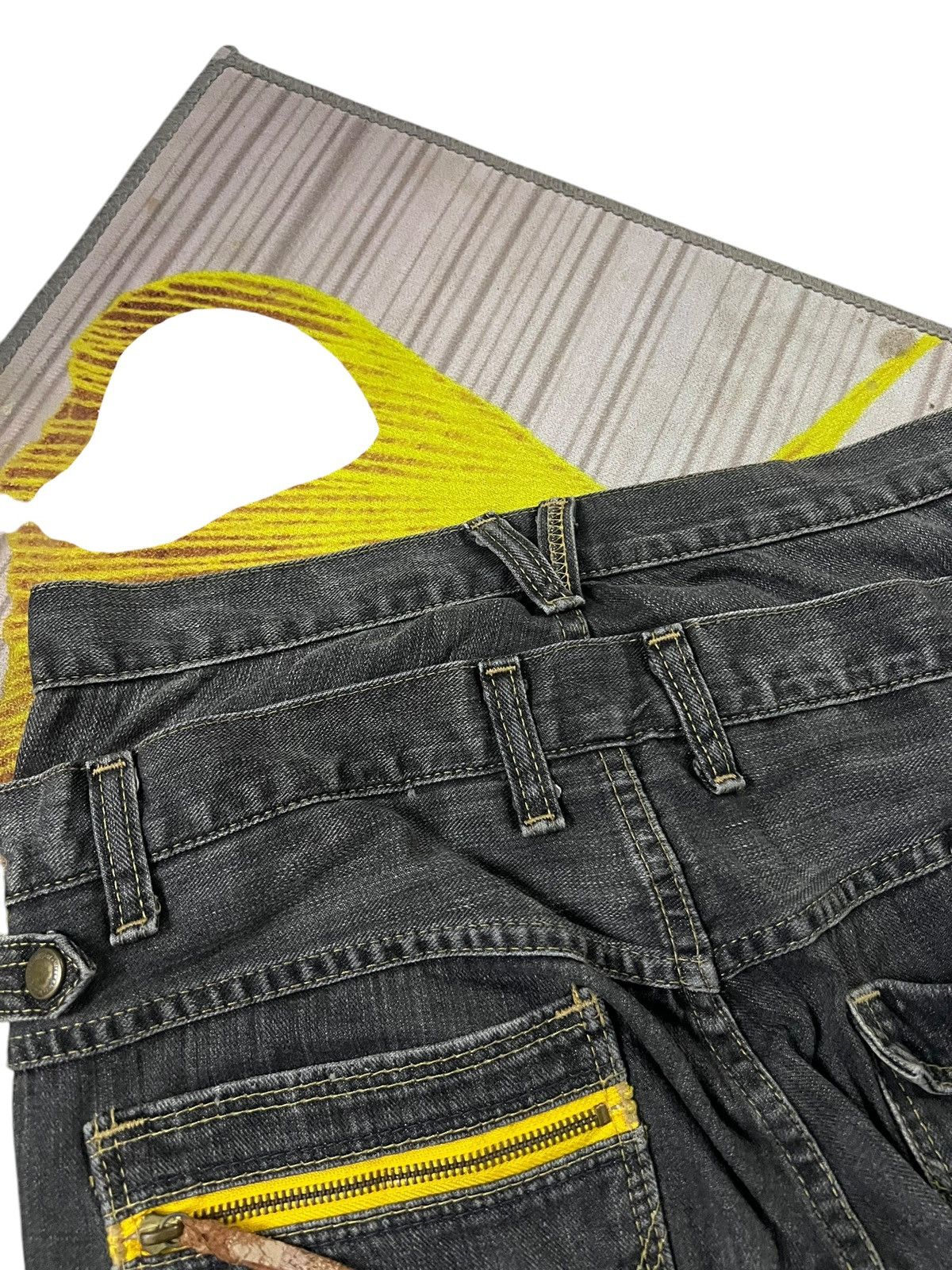 If Six Was Nine × Le Grande Bleu (L.G.B.) × Wrangler 💥Double Waist 💥Vintage Wrangler Faded Flare Jeans Rare Size US 31 - 12 Thumbnail