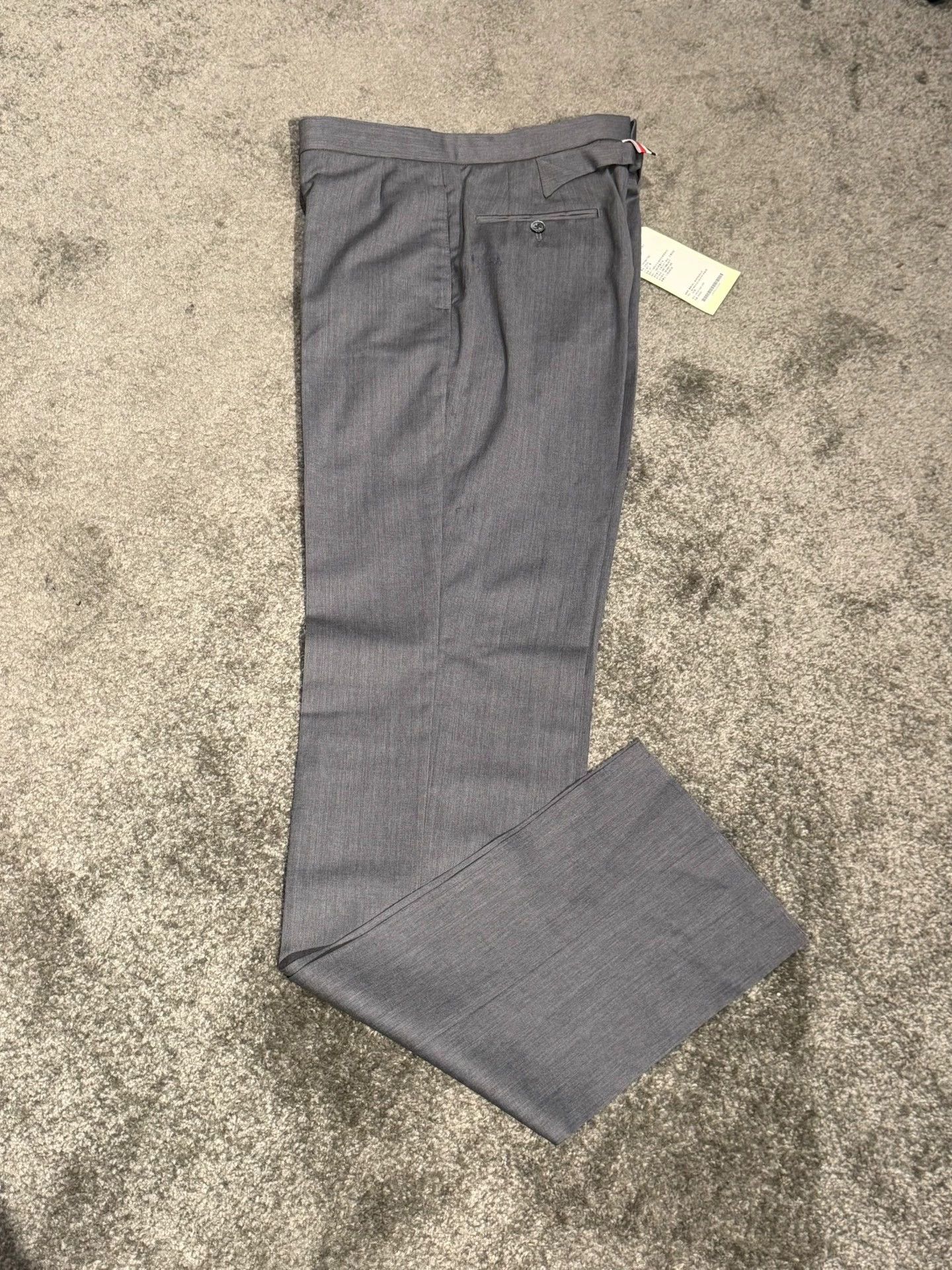 Thom Browne Thom Browne Classic High-Waist Mid Gray Wool Trousers Size US 30 / EU 46 - 3 Thumbnail