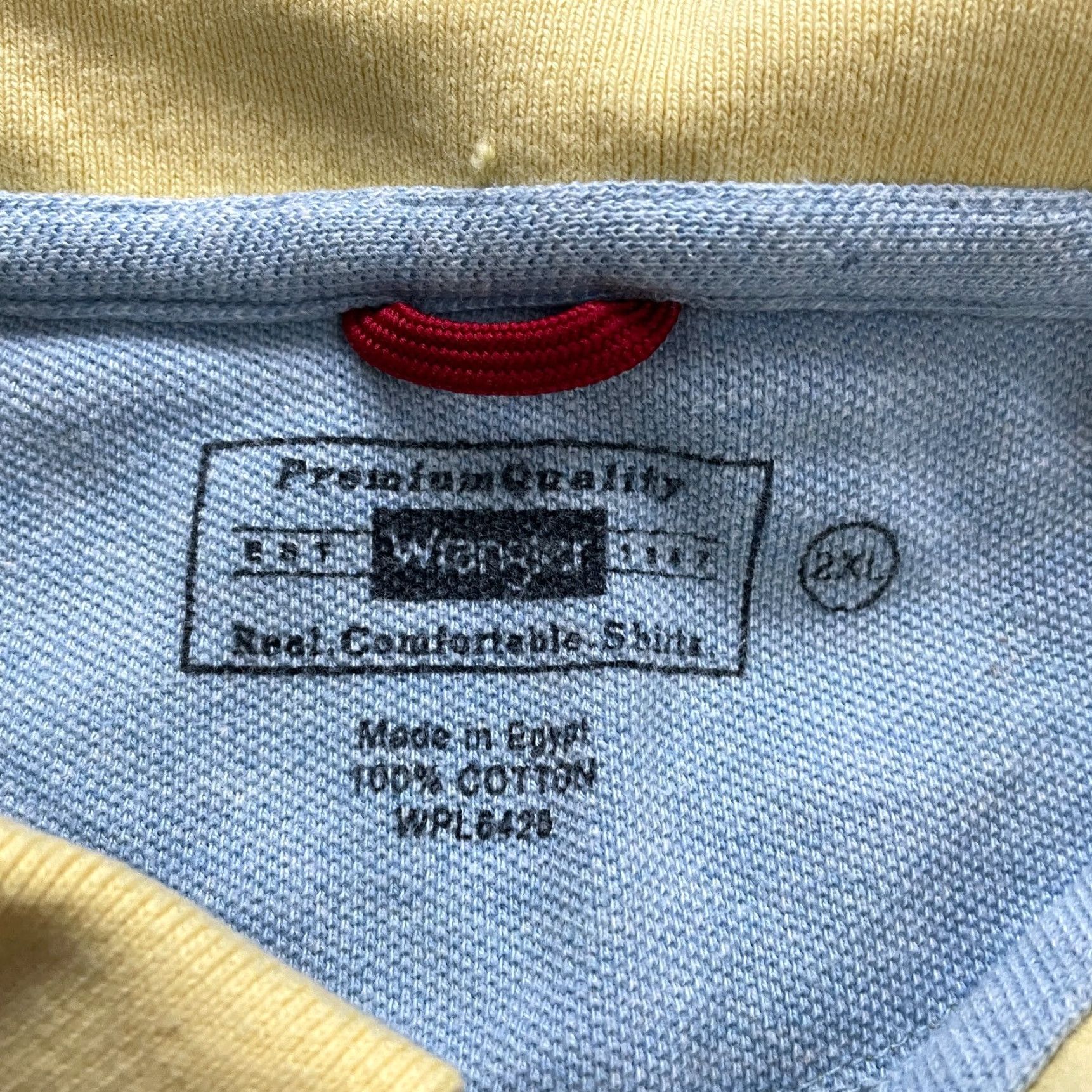 Wrangler Wrangler Polo Shirt Mens 2XL Yellow Cotton Striped Short Sleeve Casual Golf Top Size US XXL / EU 58 / 5 - 7 Thumbnail