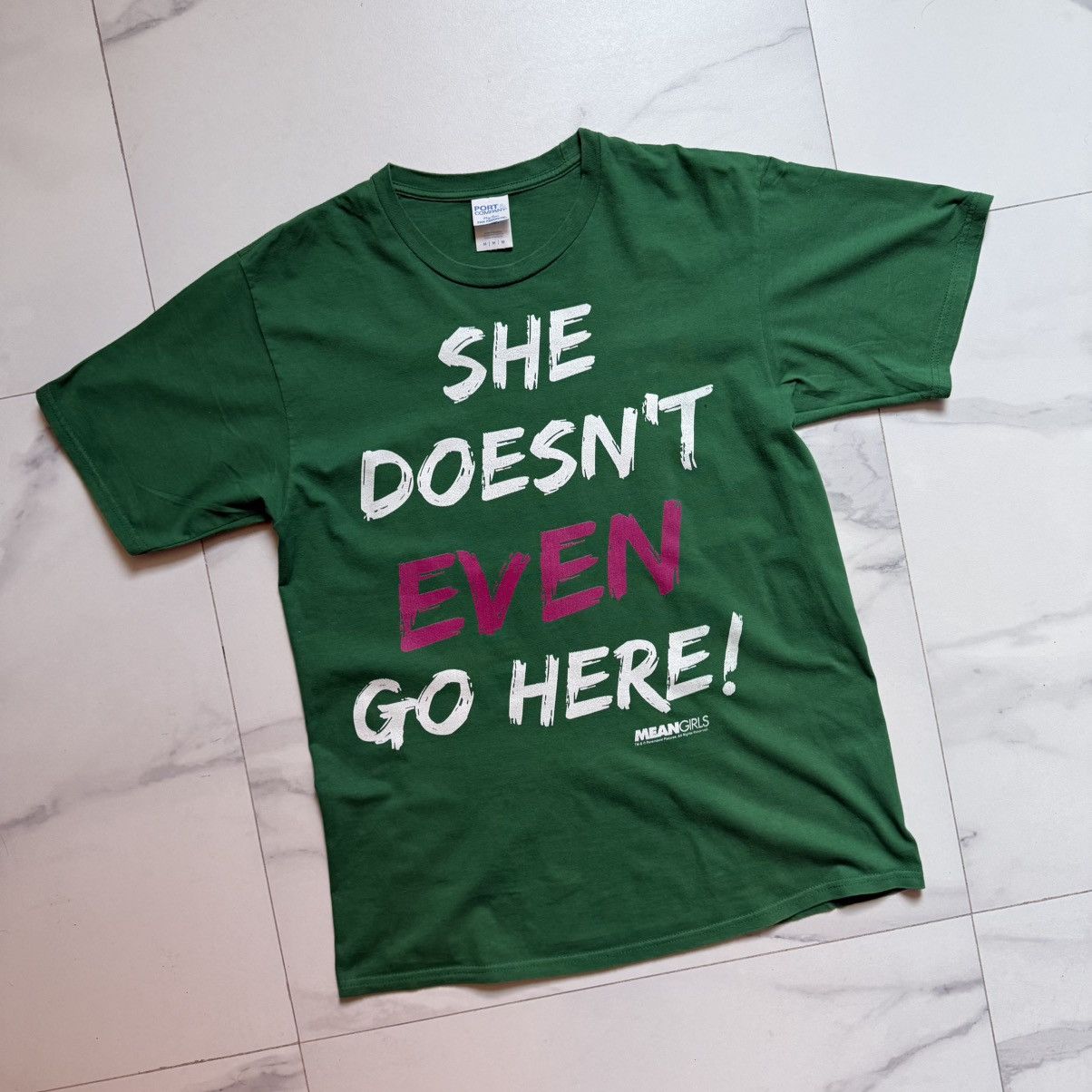 Port & Company Mean Girls She Doesn’t Even Go Here! Tee Size US M / EU 48-50 / 2 - 3 Thumbnail