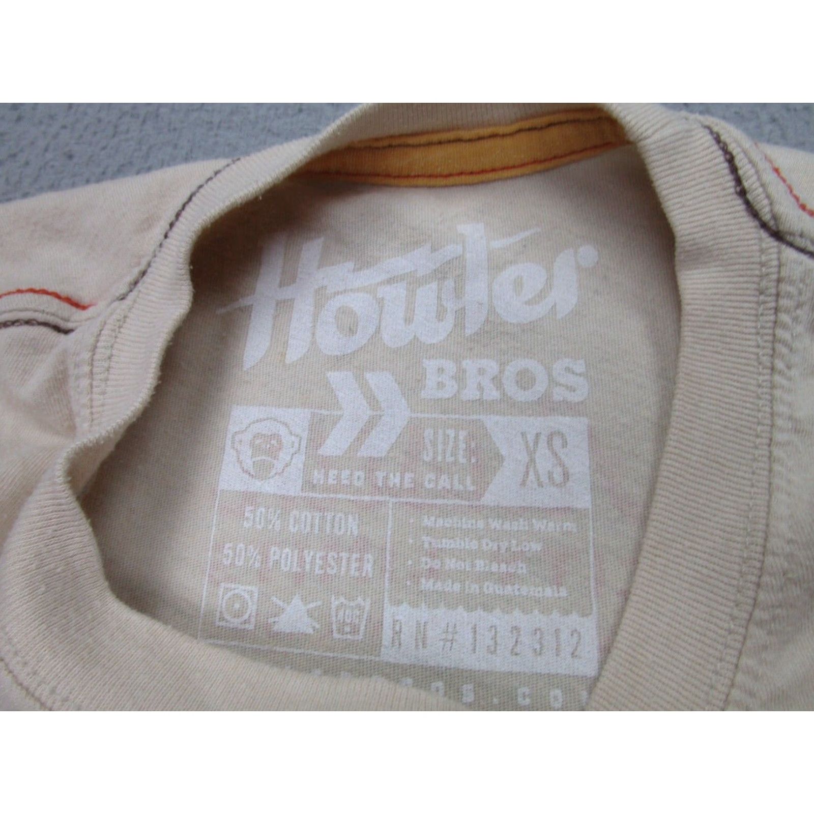 Howler Brothers Howler Brothers Mens XS Beige Short Sleeve T-Shirt Austin City Limits Music Festival Size US XS / EU 42 / 0 - 7 Thumbnail