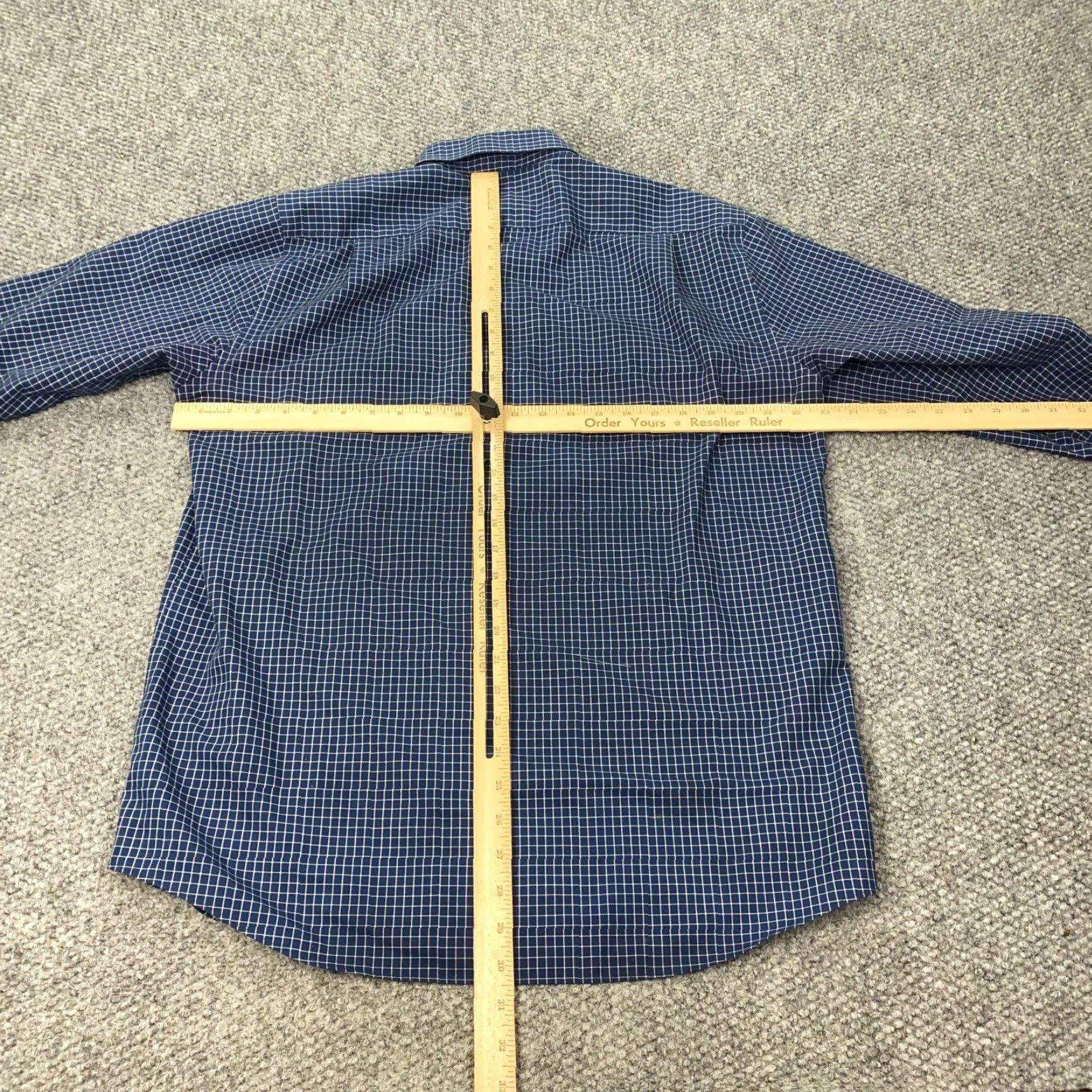 Vintage L.L. Bean Shirt Mens Medium Blue Check Button-Down Traditional Fit Size US M / EU 48-50 / 2 - 5 Thumbnail