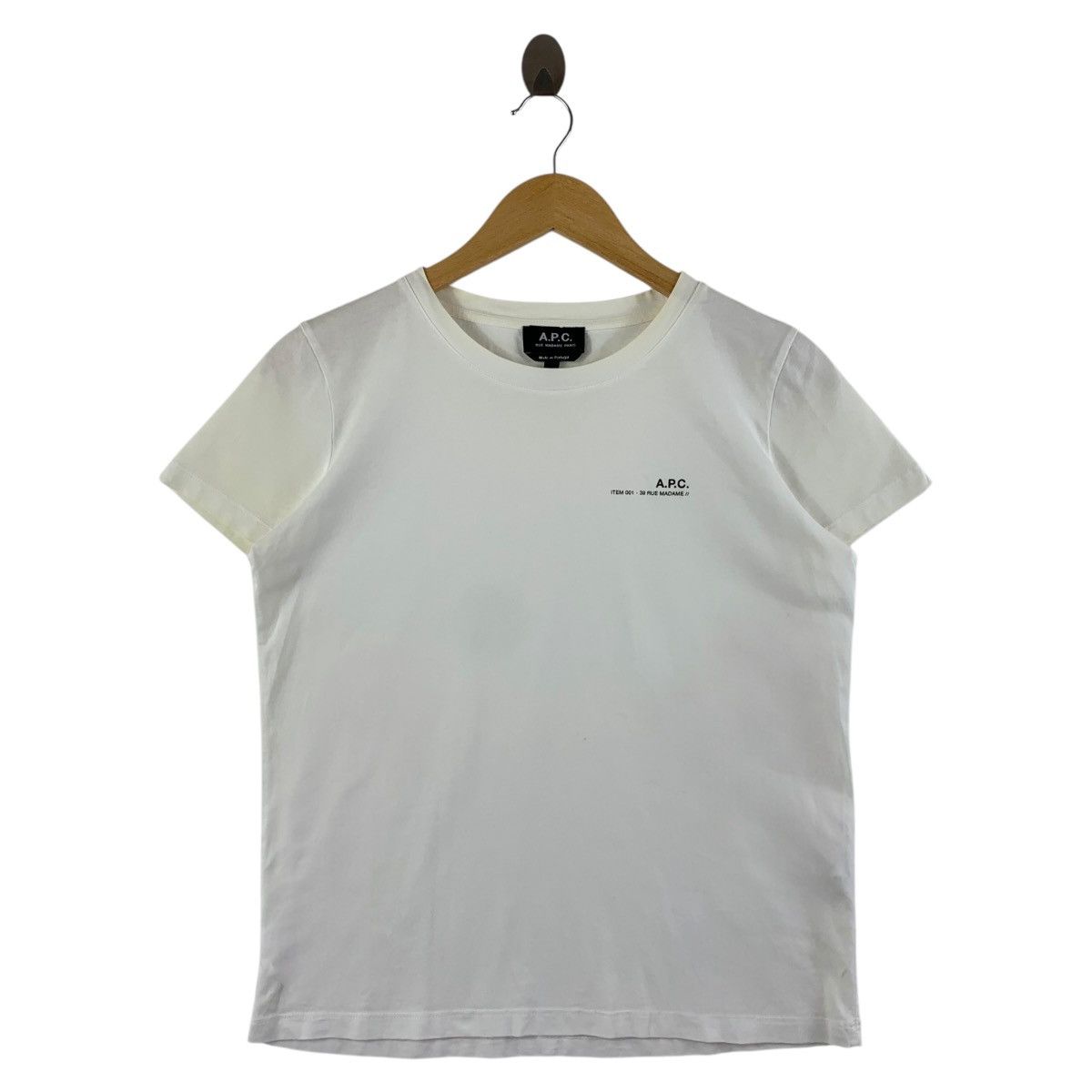 A.P.C. × Japanese Brand APC Rue madame paris small spellout designer tee Size US S / EU 44-46 / 1 - 1 Thumbnail