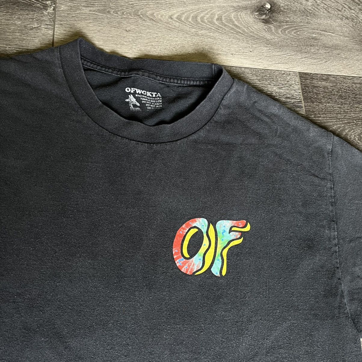 Odd Future × Tyler The Creator × Vintage Vintage Y2K OG Odd Future Tie Dye Donut Graphic Logo T Shirt Size US L / EU 52-54 / 3 - 3 Thumbnail
