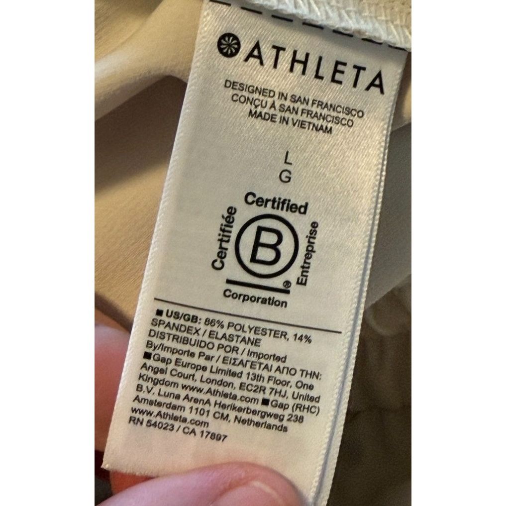 Athleta Athleta Pant Women Large Bone Endeavor High Rise Relaxed Size 34" / US 12 / IT 48 - 9 Thumbnail