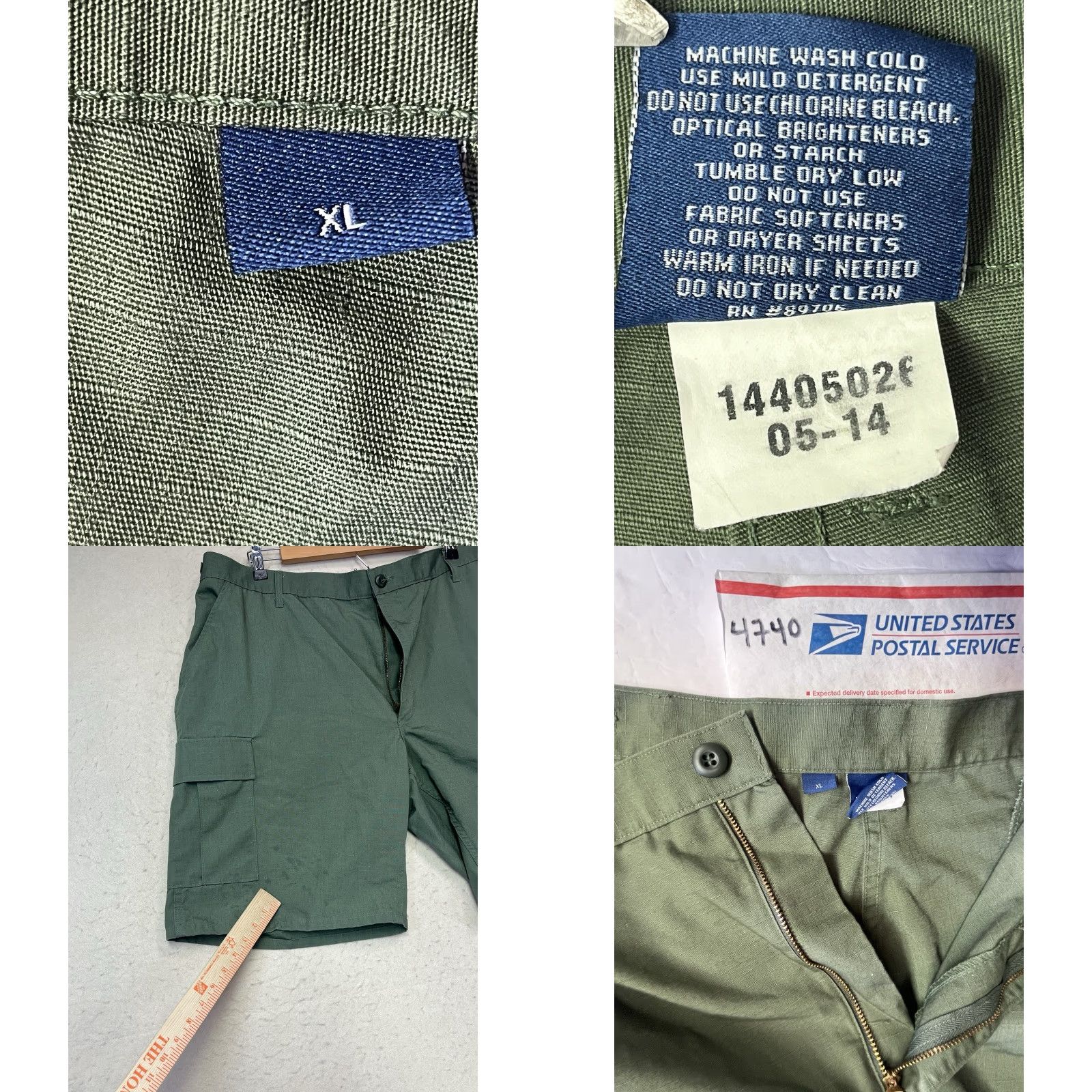 Propper Propper Shorts Men's XL Green Cargo Combat Military Style Size US 36 / EU 52 - 8 Thumbnail