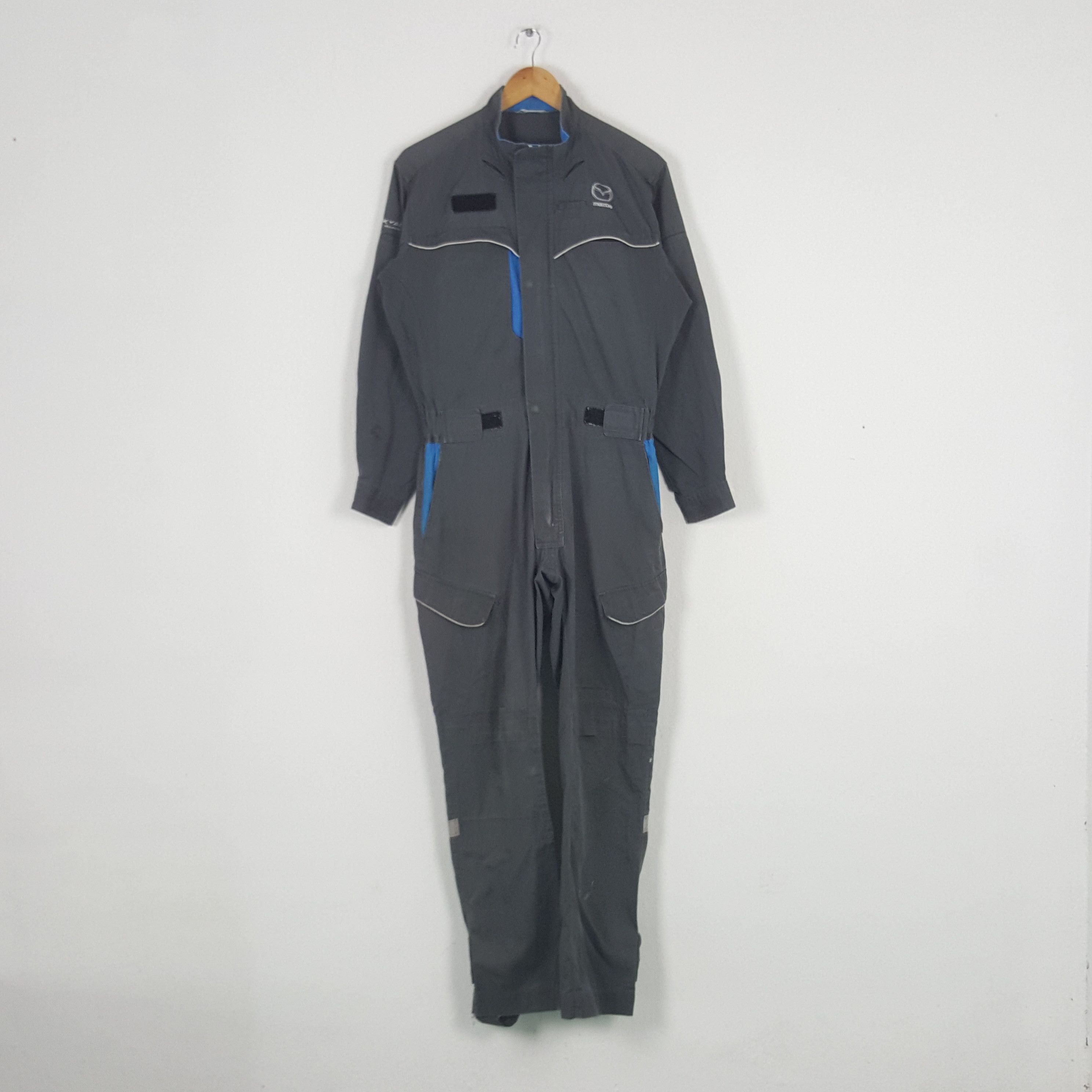 Japanese Brand × Vintage Vintage Mazda Racing Team Safety Coverall Jacket C286N11 Size US L / EU 52-54 / 3 - 4 Thumbnail