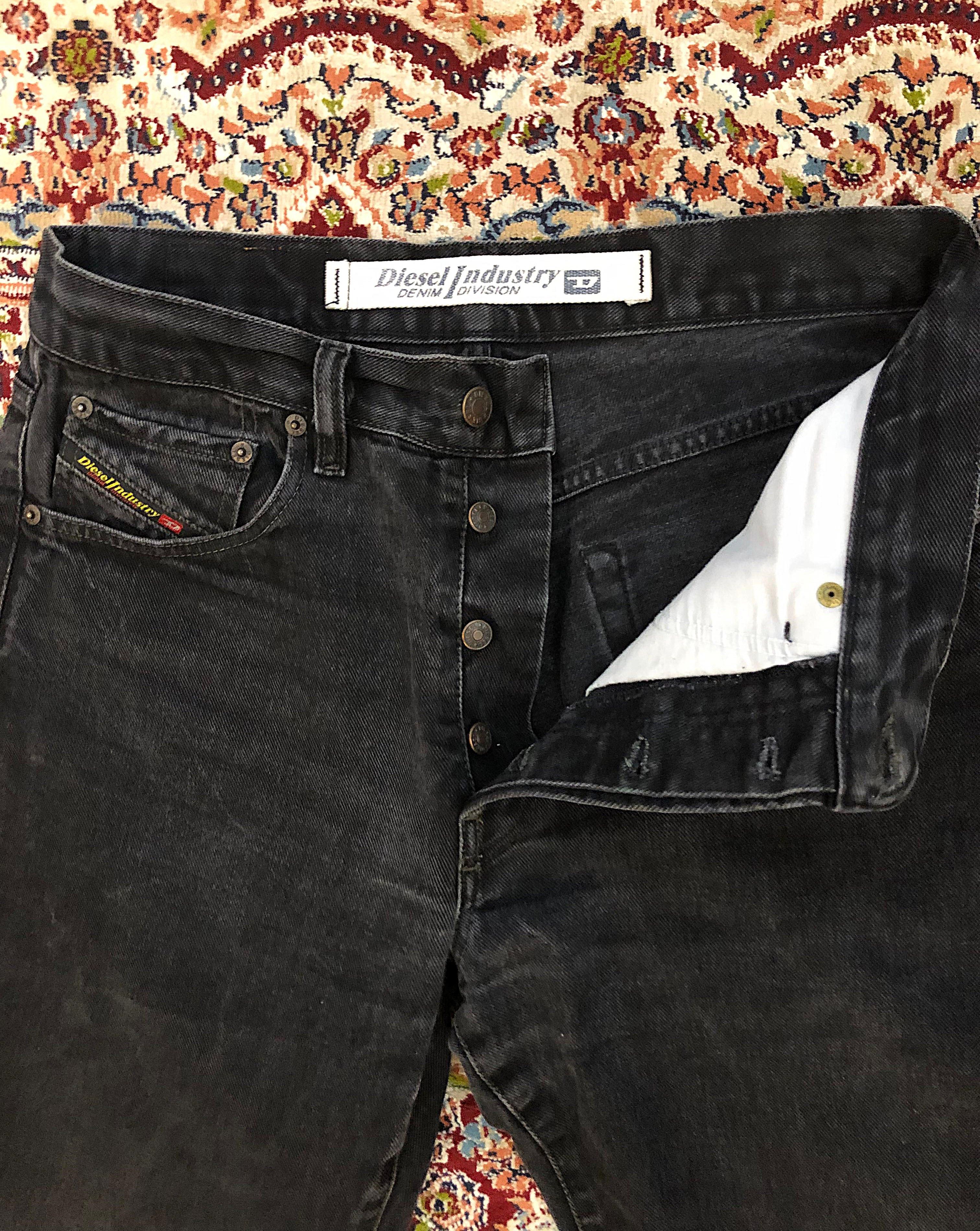 Diesel × Japanese Brand Y2K Baggy Diesel Wide Jeans Pants black 32 Size US 32 / EU 48 - 3 Thumbnail