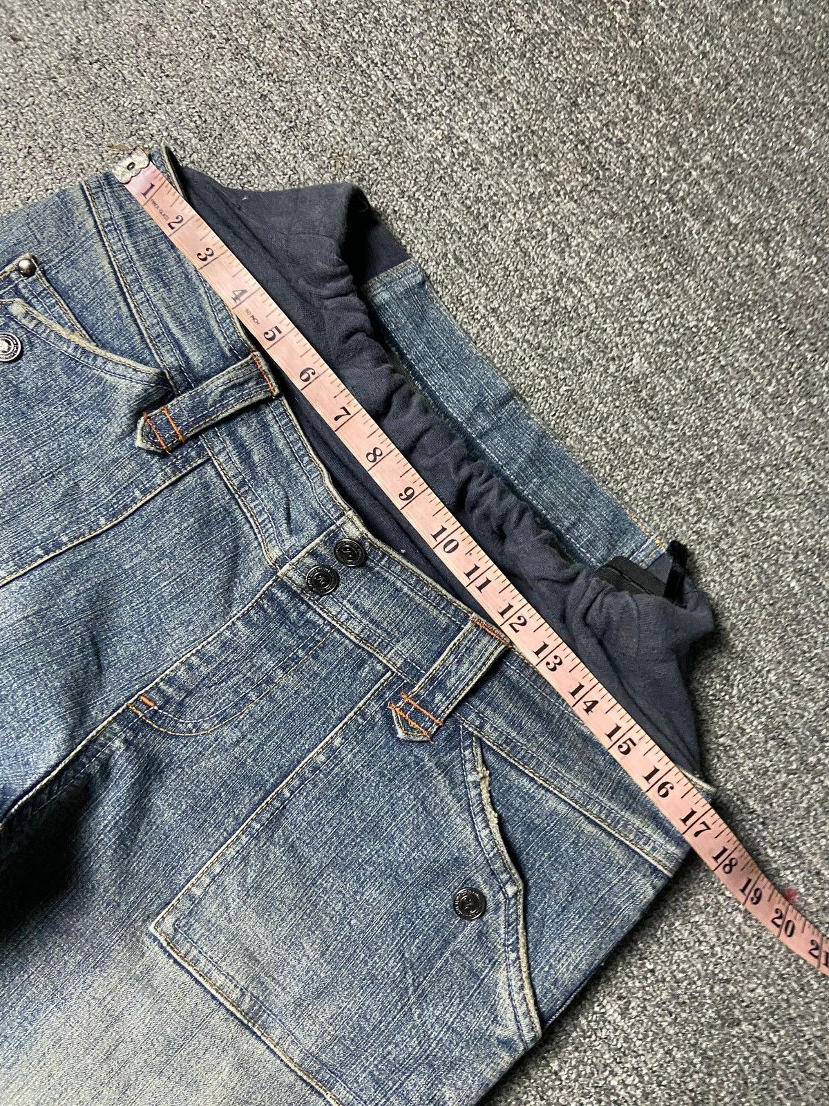 Japanese Brand Alpha Cubic Mother Maternity Jeans Pants (162) Size 34" / US 12 / IT 48 - 10 Thumbnail