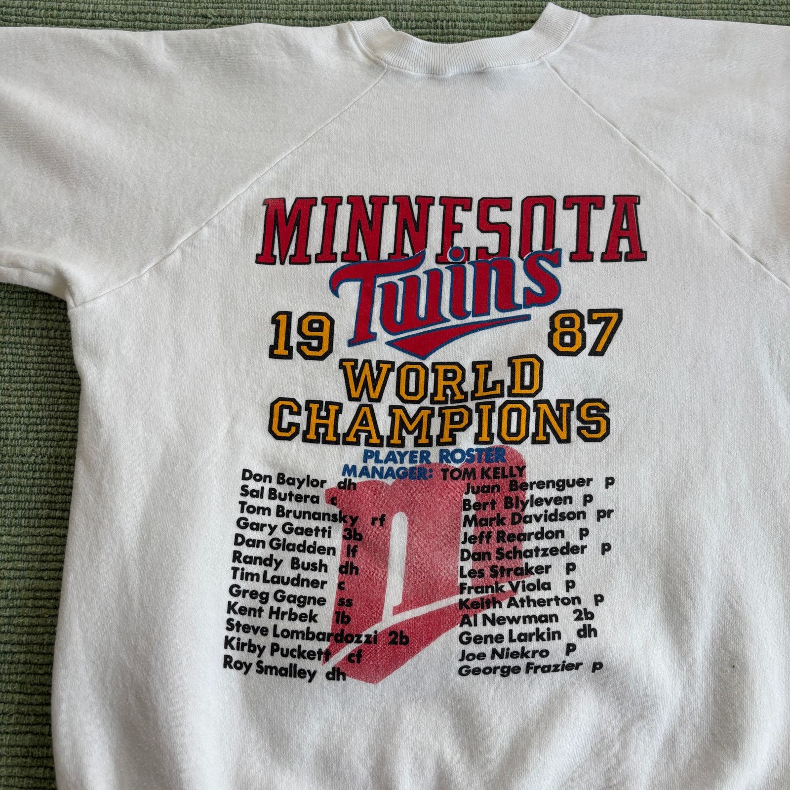 MLB × Vintage Vintage 1987 Minnesota Twins World Champions Sweatshirt Size US XL / EU 56 / 4 - 5 Thumbnail