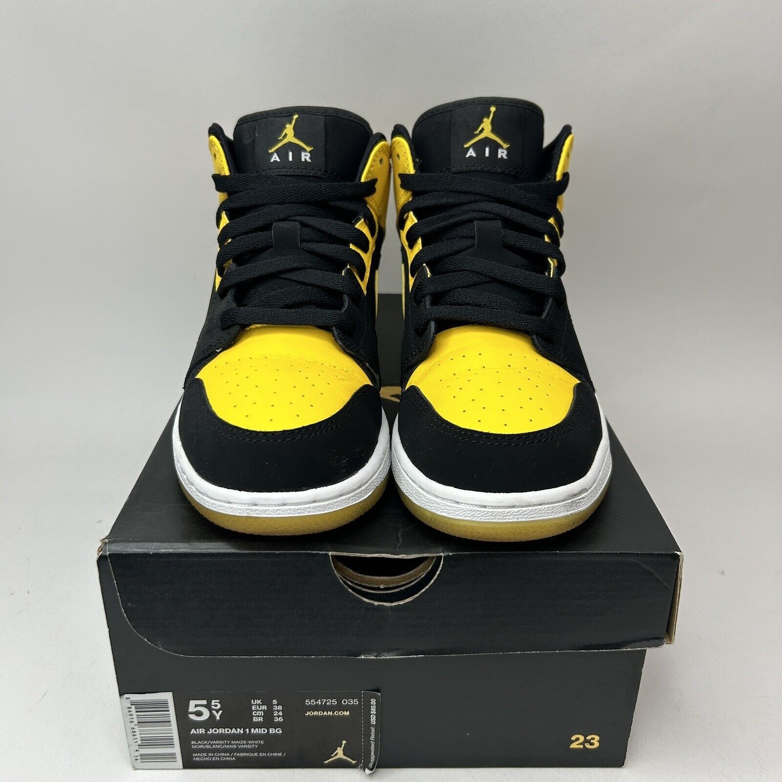 Nike Nike Air Jordan 1 Retro Mid BG “New Love” 2017 orn Size US 7 / EU 40 - 2 Thumbnail