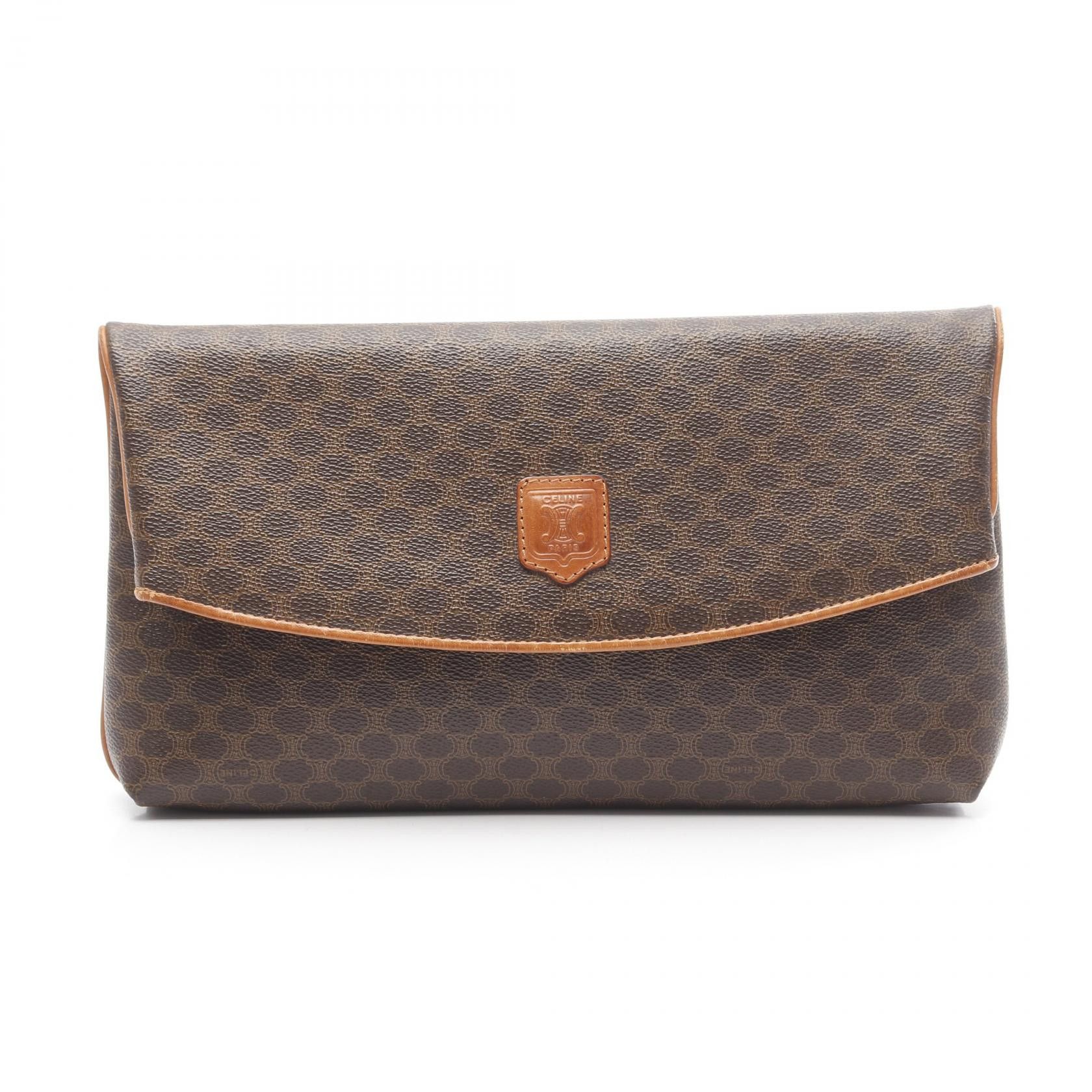 Celine Celine Celine Macadam PVC Coated Canvas Clutch Bag Canvas Clutch Bag Size ONE SIZE - 1 Thumbnail