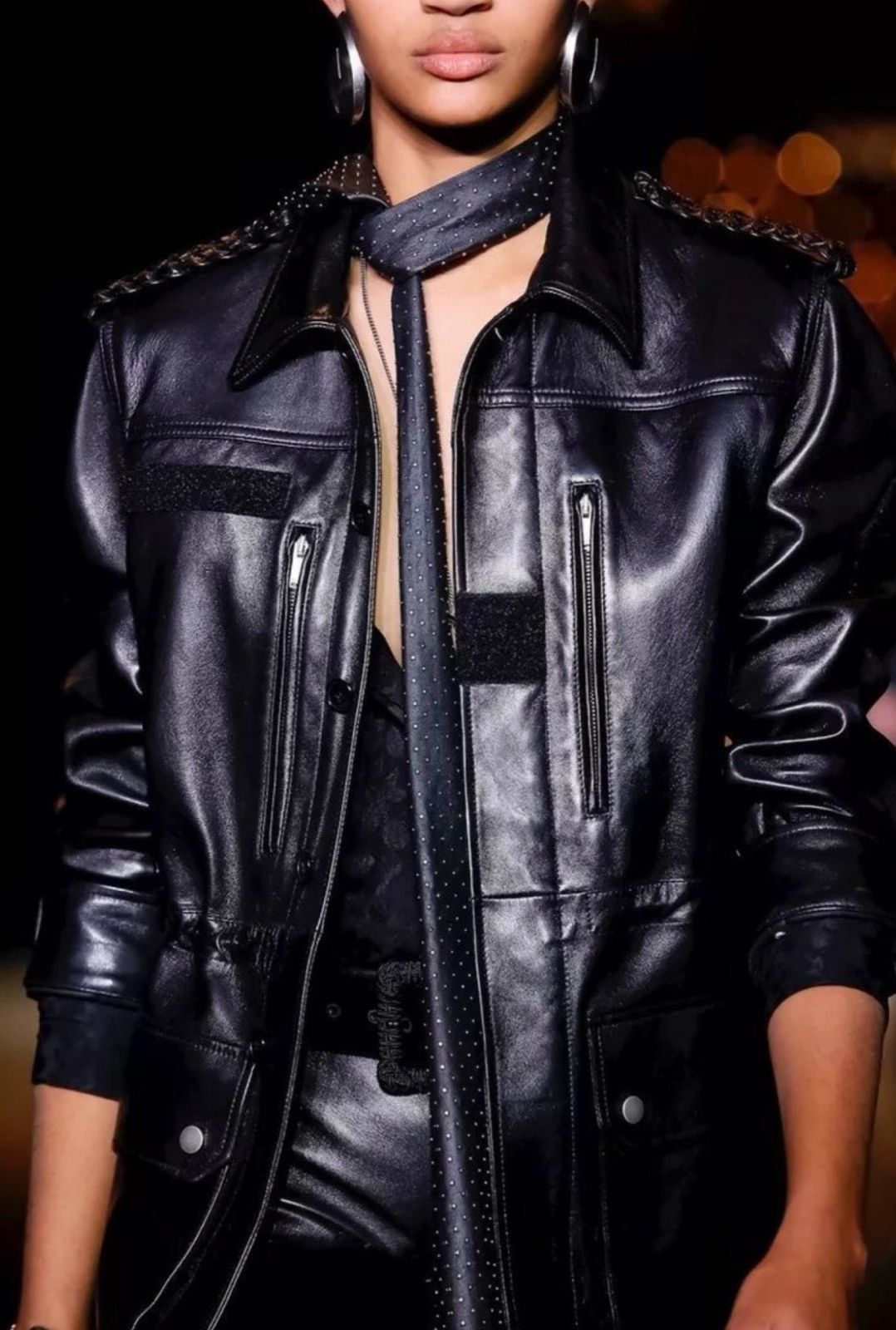 Saint Laurent Paris Saint Laurent SLP 18FW Runway Lambskin Hunting Jacket Size XS / US 0-2 / IT 36-38 - 9 Thumbnail