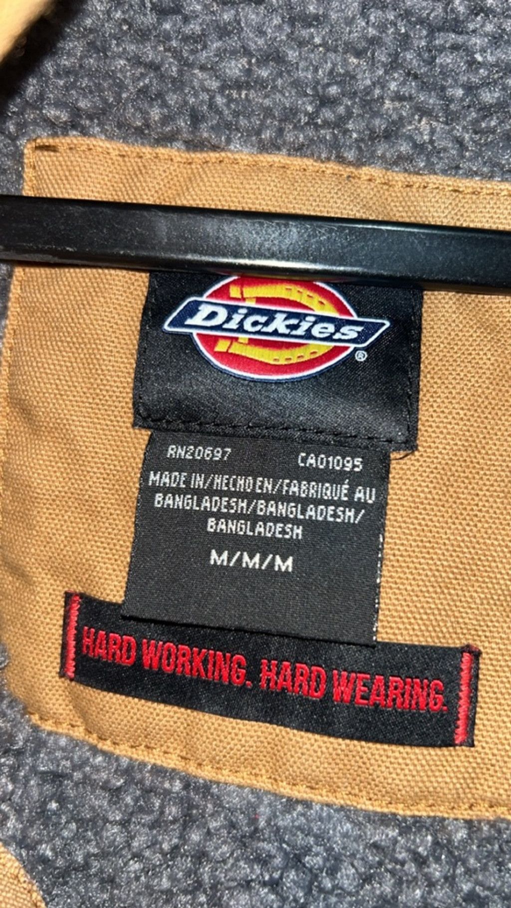 Dickies Men's Dickies Brown Hooded Work Jacket M with Gray Sherpa Li Size US M / EU 48-50 / 2 - 5 Thumbnail