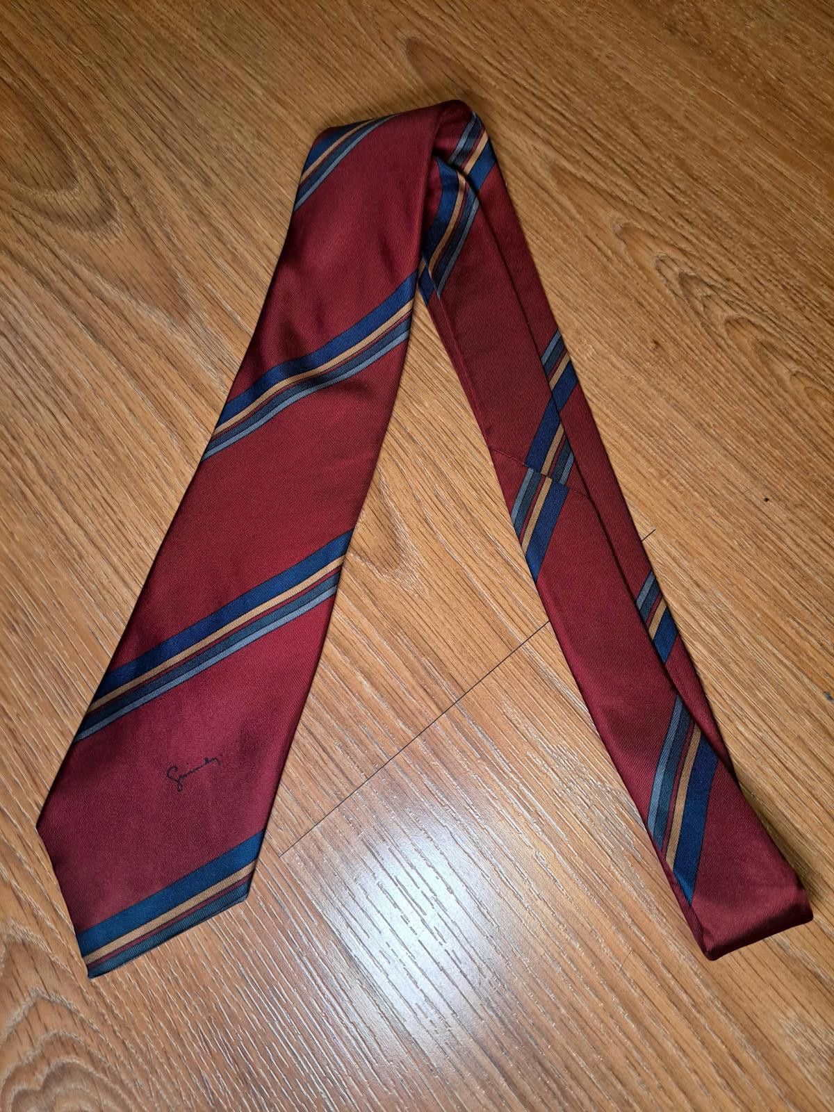 Givenchy Givenchy Silk Tie Red Multicolor Striped Made in Italy Size ONE SIZE - 5 Thumbnail