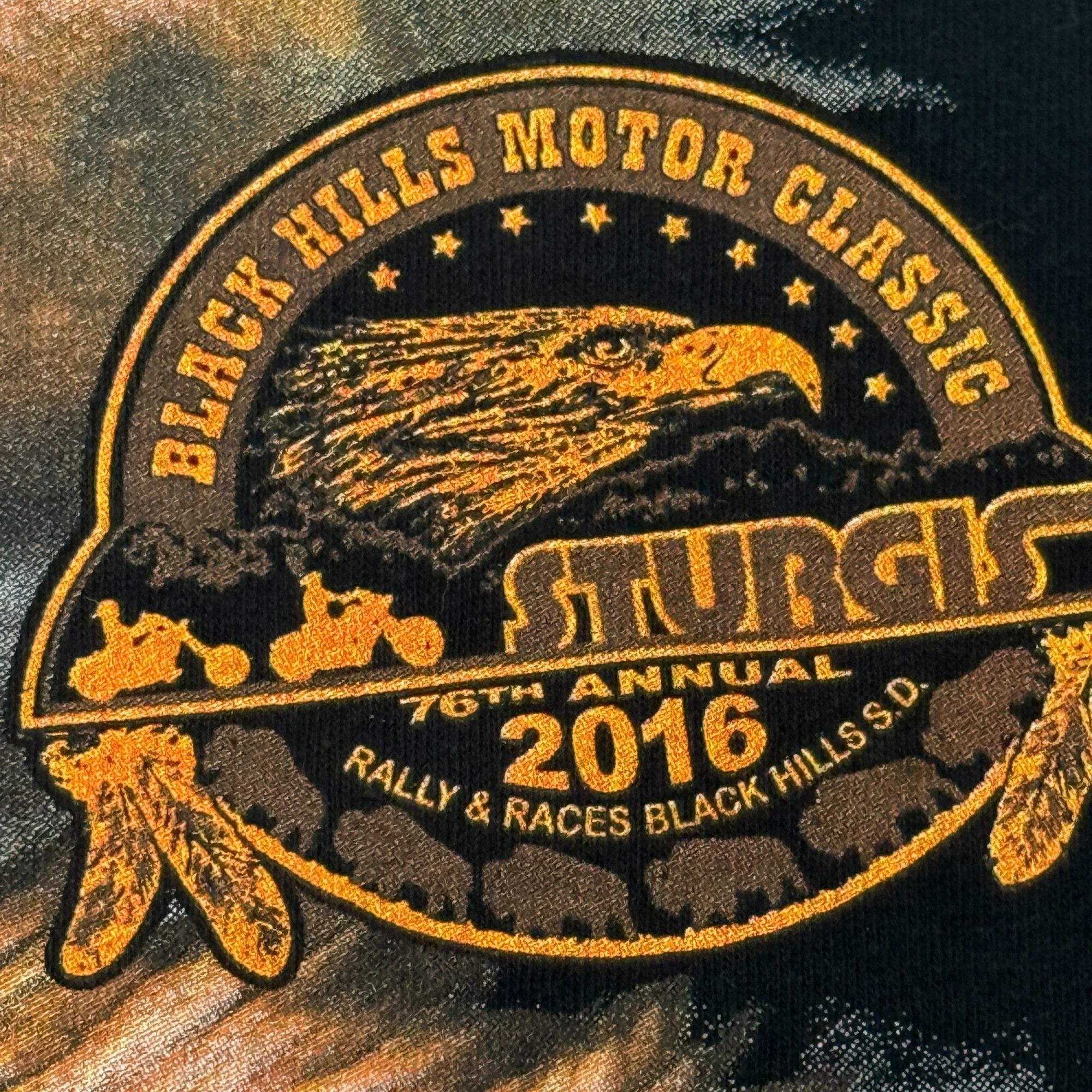 Gildan STURGIS Black Hills RALLY Indian CHIEF GHOST Rider Biker Tee Size US XXL / EU 58 / 5 - 4 Thumbnail