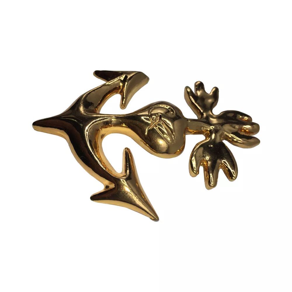 Christian Lacroix 18 kt Gold Plated Christian LaCroix Monogram Huge Anchor Pin Size ONE SIZE - 2 Thumbnail