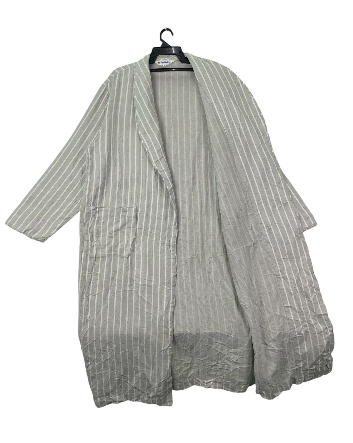 Yohji Yamamoto Y’s For Living overcoat stripes twin pocket Size US L / EU 52-54 / 3 - 5 Thumbnail